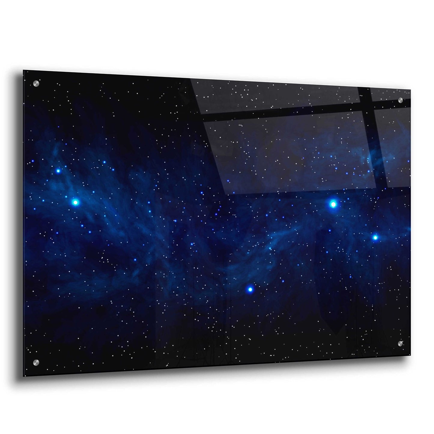 Epic Art 'Ultramarine Space' by Epic Portfolio, Acrylic Glass Wall Art,36x24