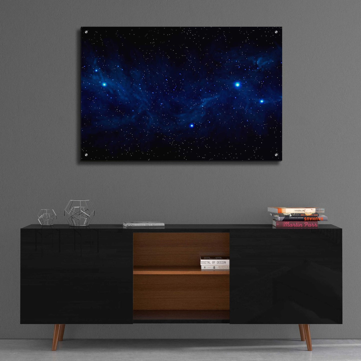 Epic Art 'Ultramarine Space' by Epic Portfolio, Acrylic Glass Wall Art,36x24