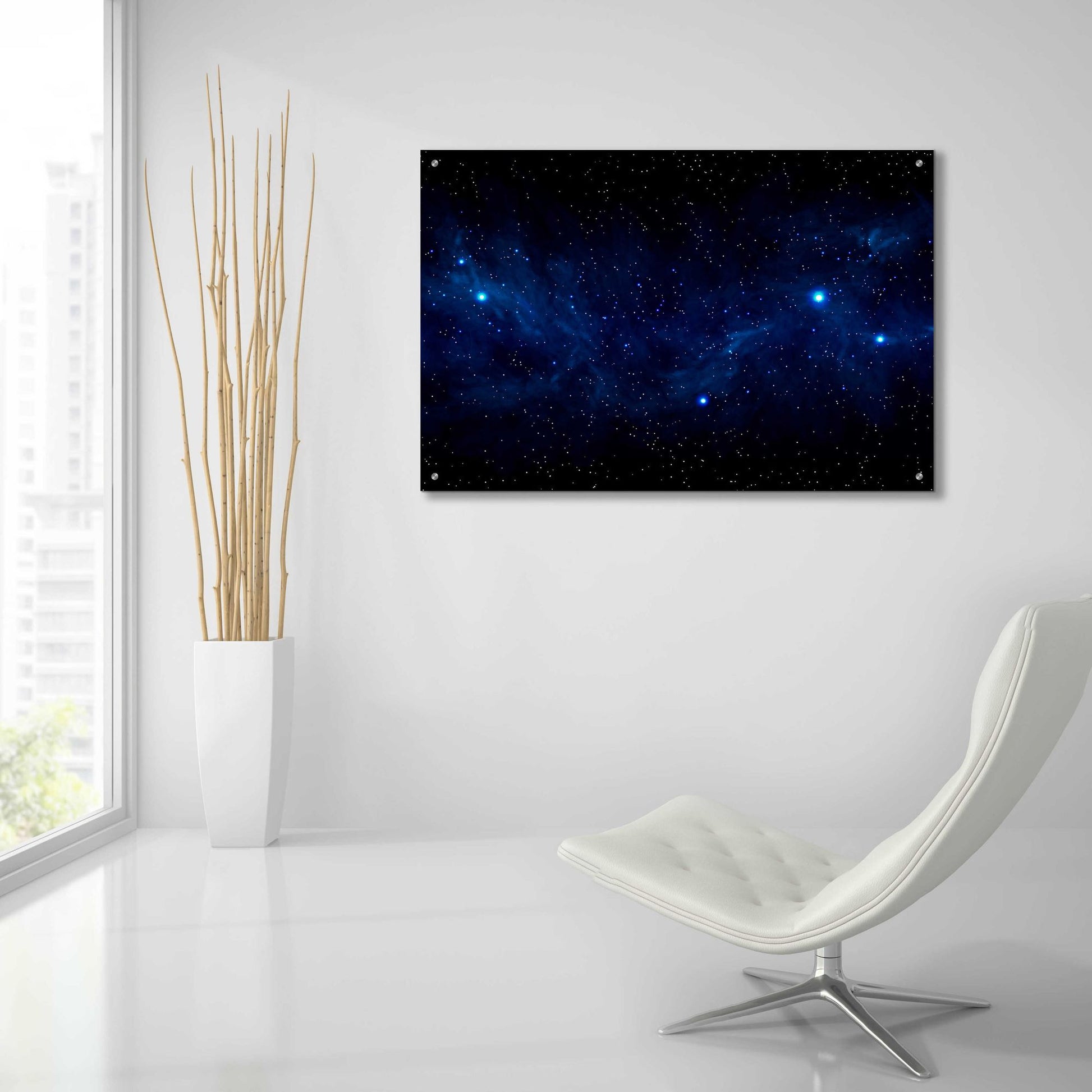 Epic Art 'Ultramarine Space' by Epic Portfolio, Acrylic Glass Wall Art,36x24