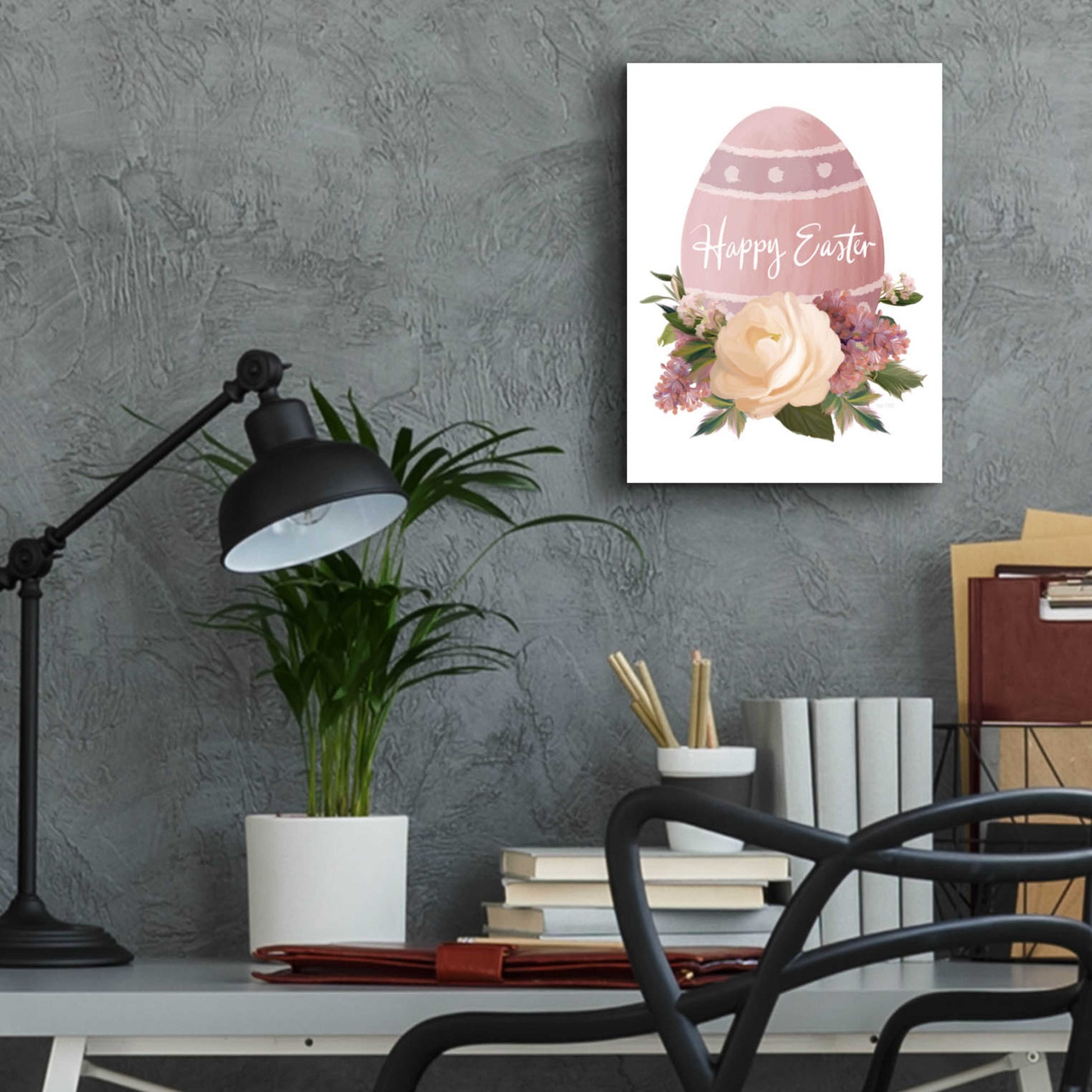 Epic Art 'Happy Easter' by House Fenway, Acrylic Glass Wall Art,12x16