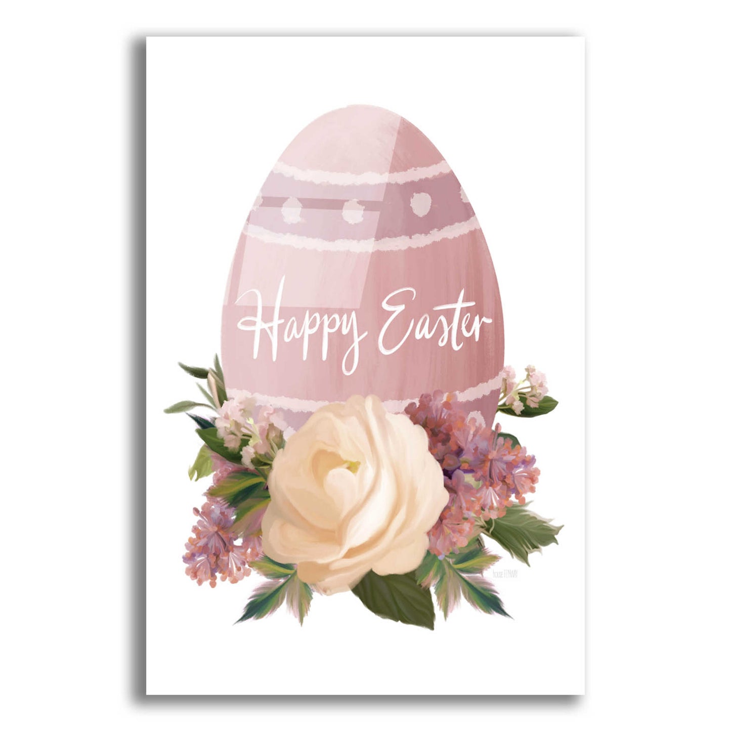 Epic Art 'Happy Easter' by House Fenway, Acrylic Glass Wall Art,12x16