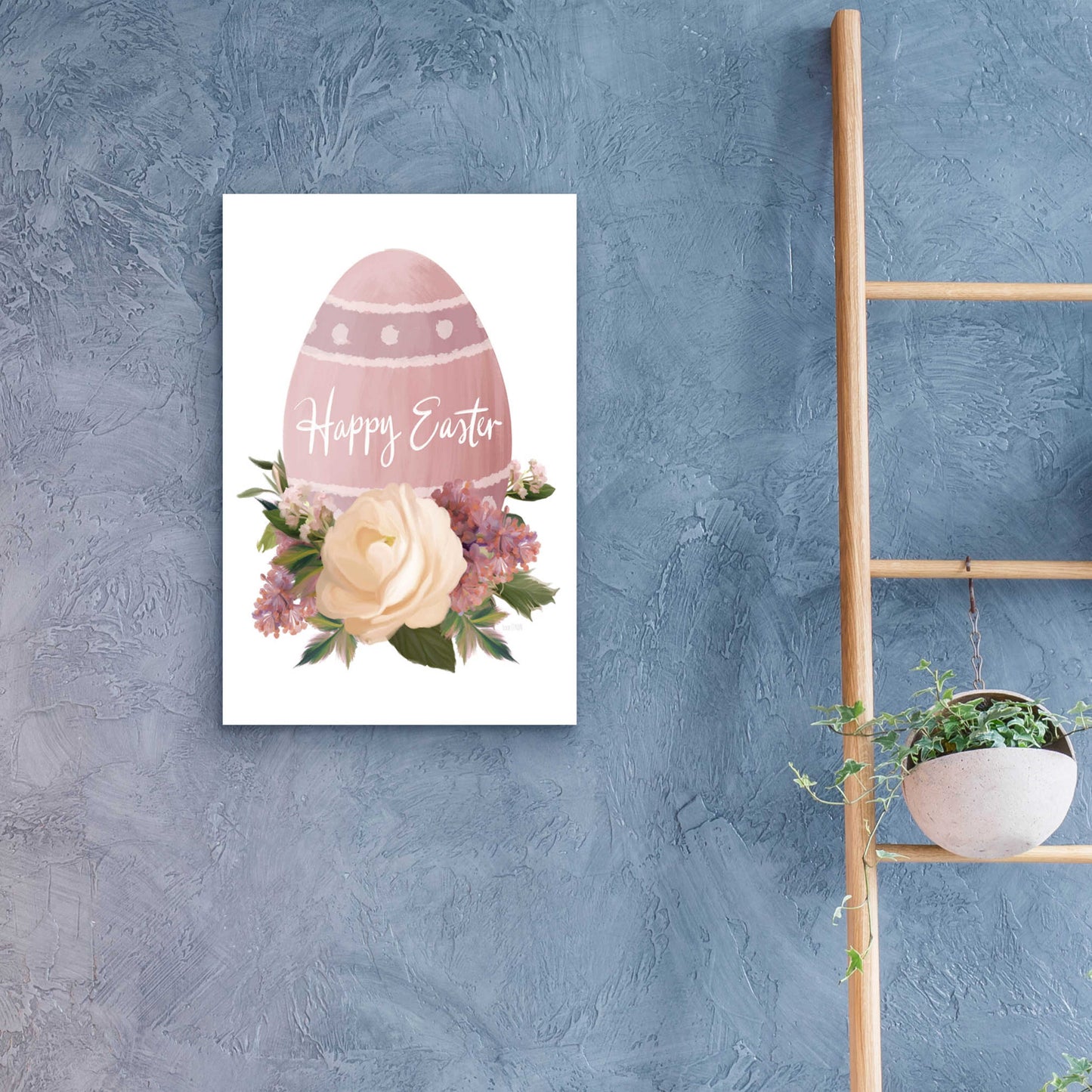 Epic Art 'Happy Easter' by House Fenway, Acrylic Glass Wall Art,16x24