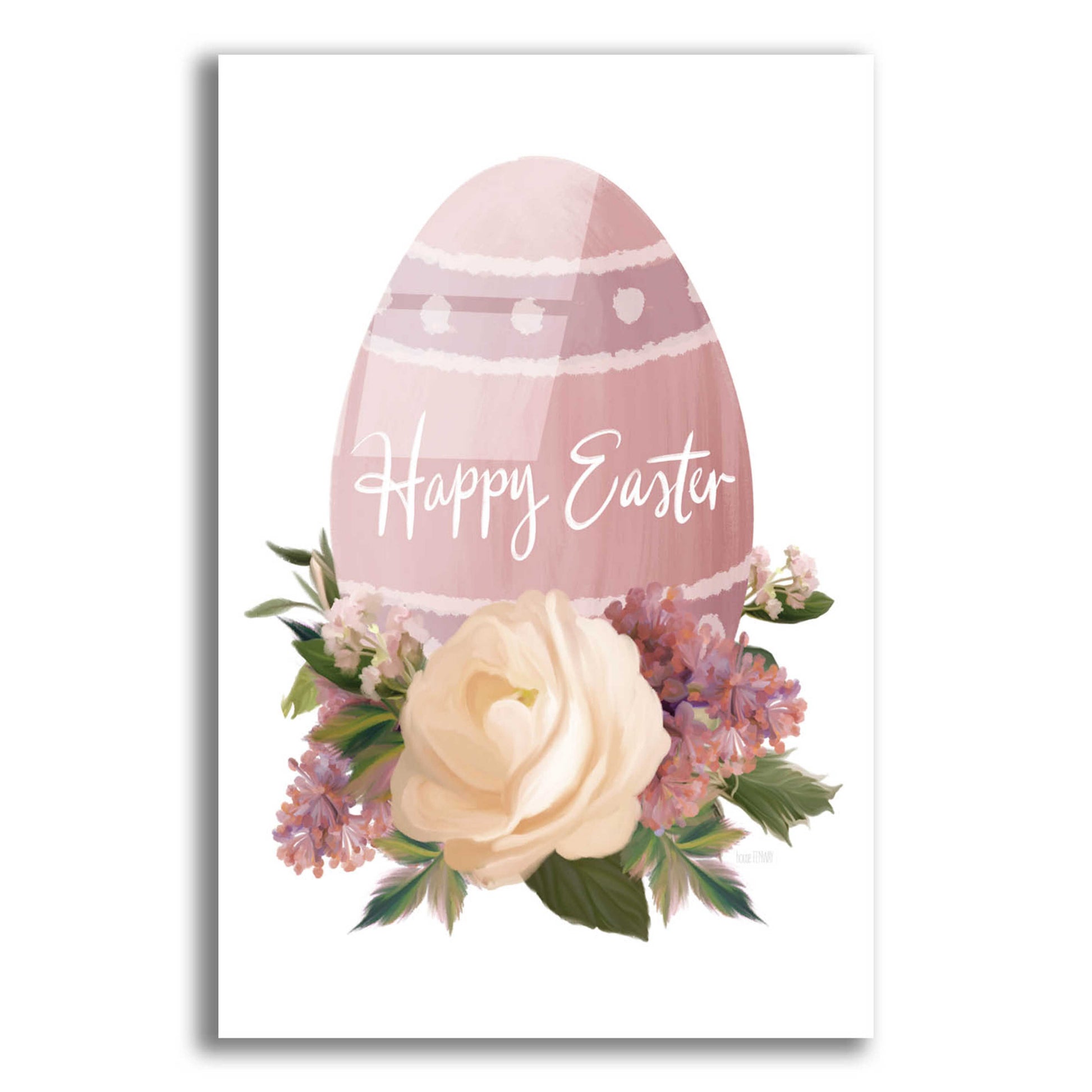 Epic Art 'Happy Easter' by House Fenway, Acrylic Glass Wall Art,16x24