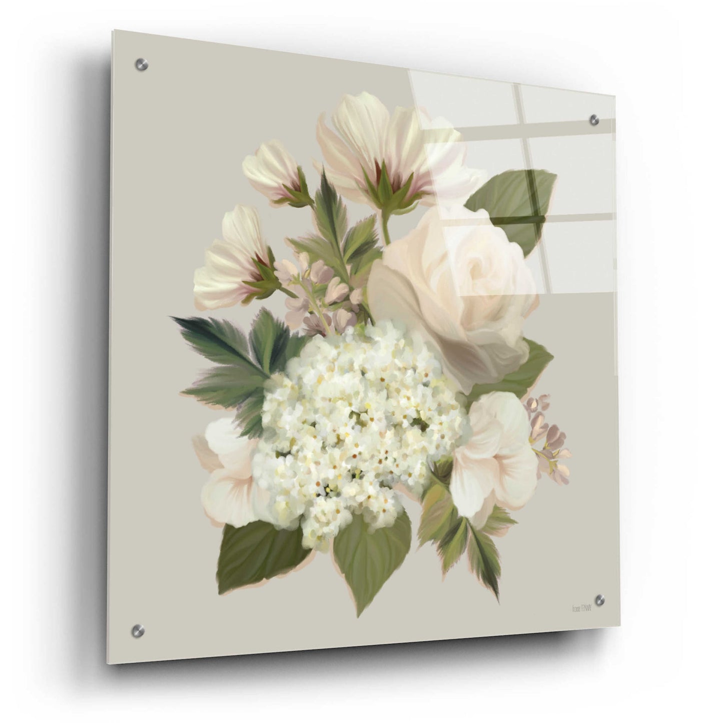 Epic Art 'Heirloom Bouquet' by House Fenway, Acrylic Glass Wall Art,24x24