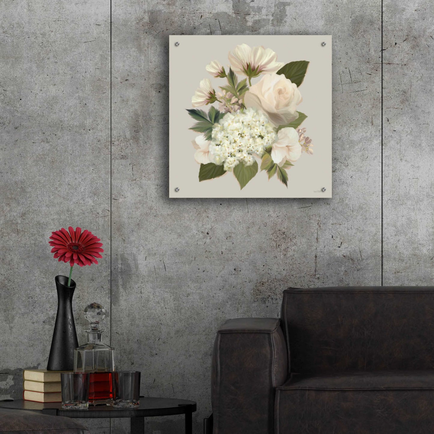 Epic Art 'Heirloom Bouquet' by House Fenway, Acrylic Glass Wall Art,24x24