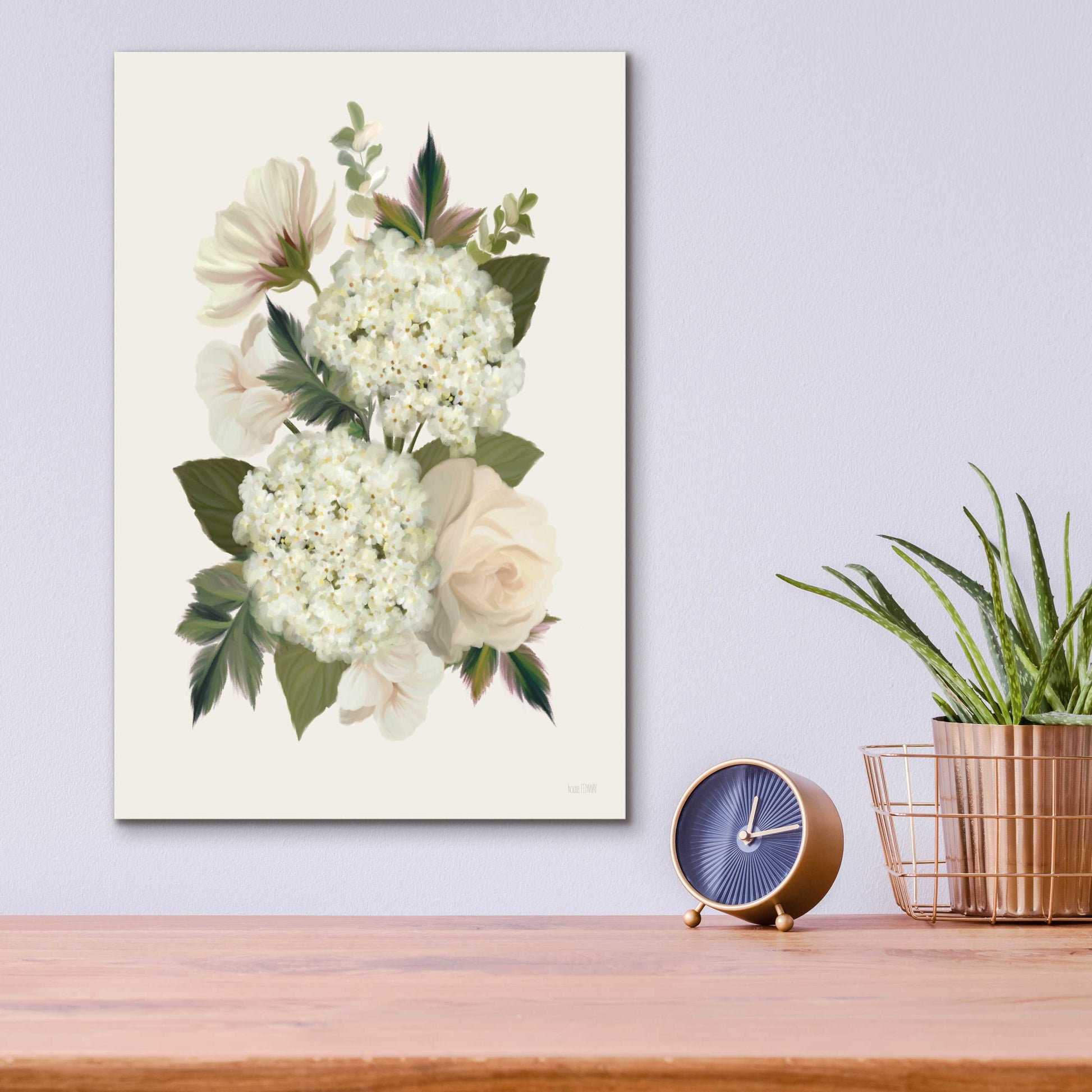 Epic Art 'Heirloom Hydrangea' by House Fenway, Acrylic Glass Wall Art,12x16