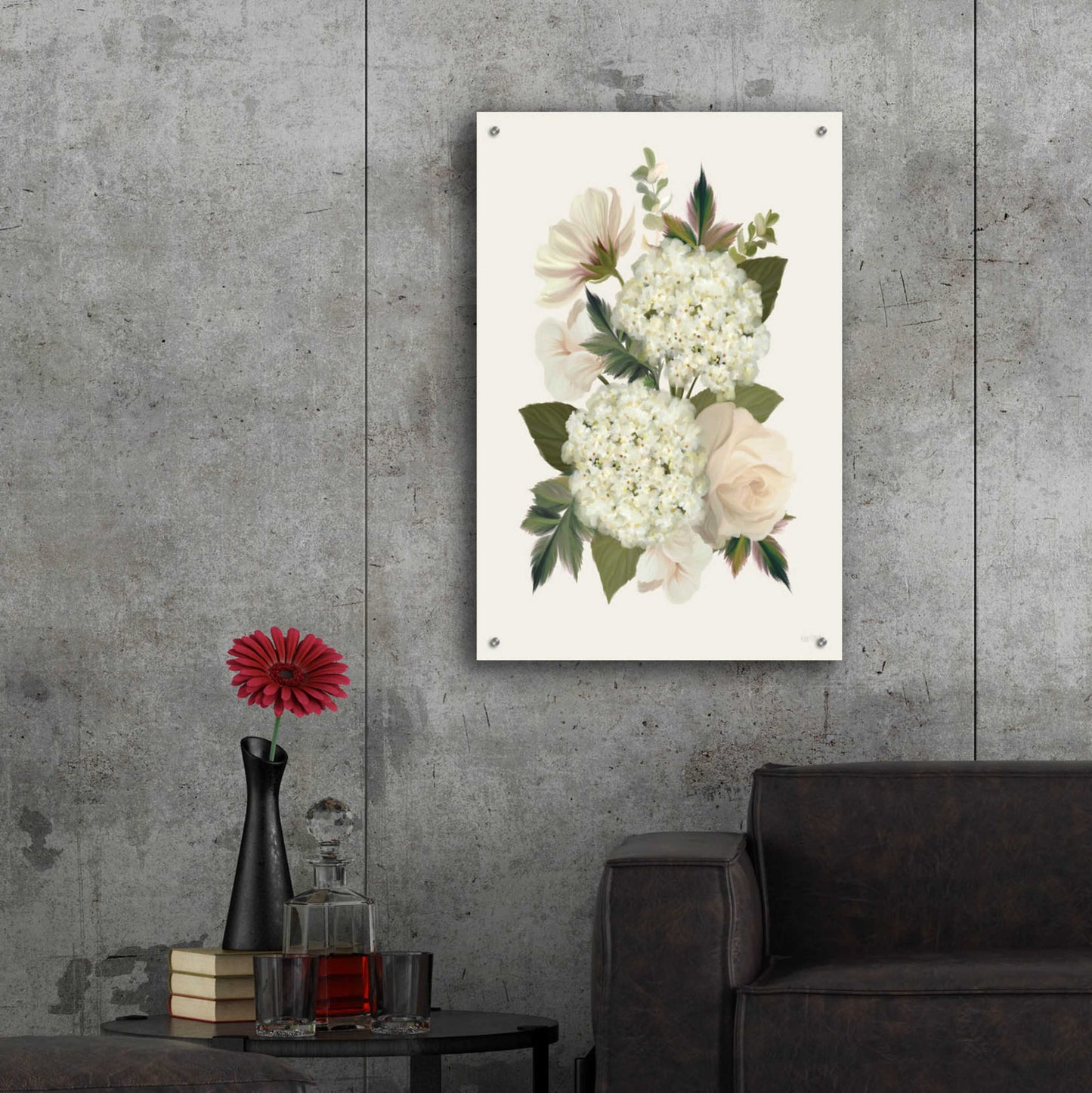 Epic Art 'Heirloom Hydrangea' by House Fenway, Acrylic Glass Wall Art,24x36