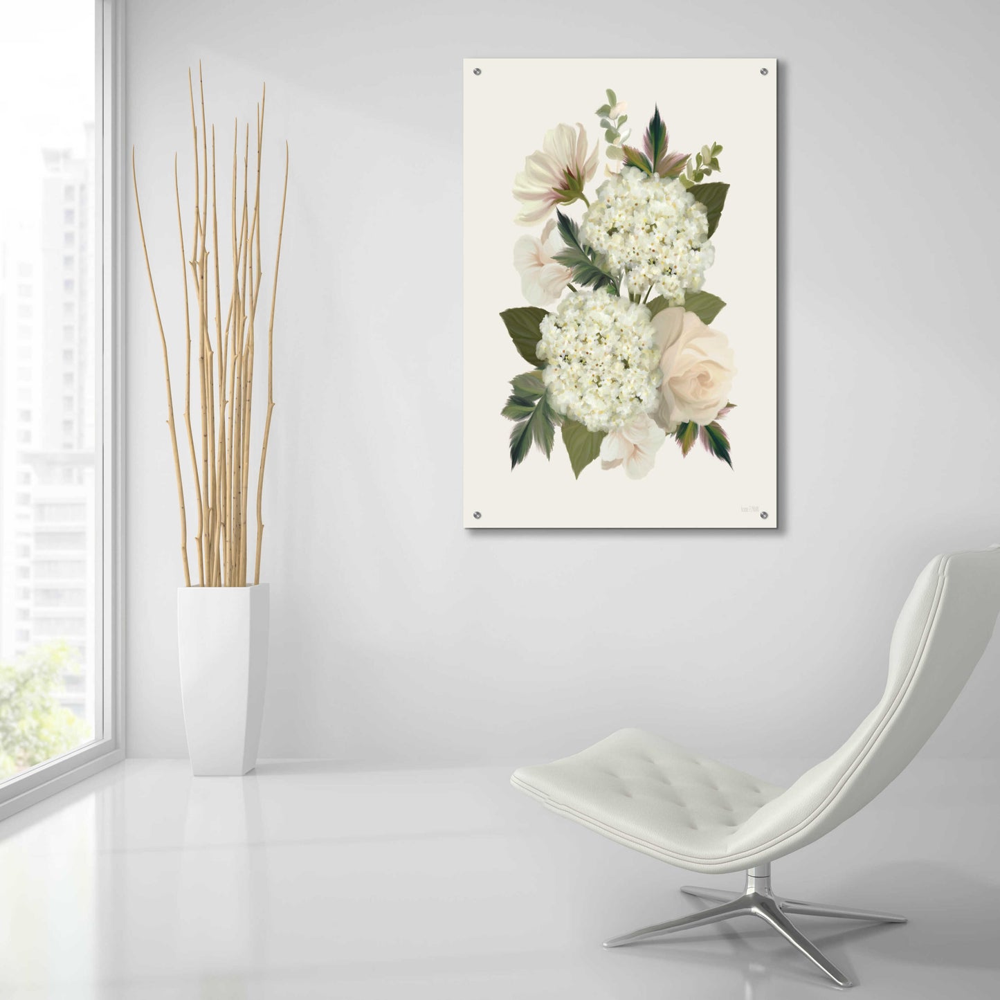 Epic Art 'Heirloom Hydrangea' by House Fenway, Acrylic Glass Wall Art,24x36