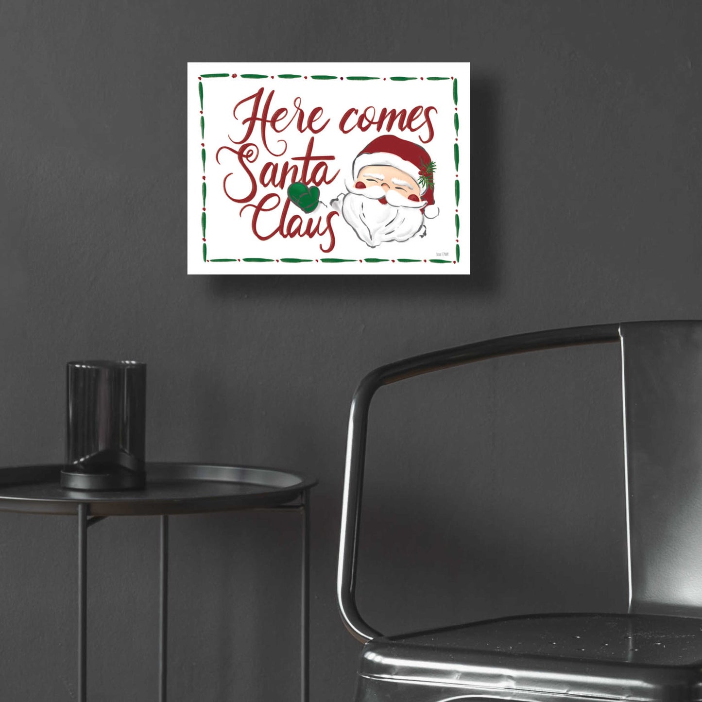 Epic Art 'Here Comes Santa Claus' by House Fenway, Acrylic Glass Wall Art,16x12