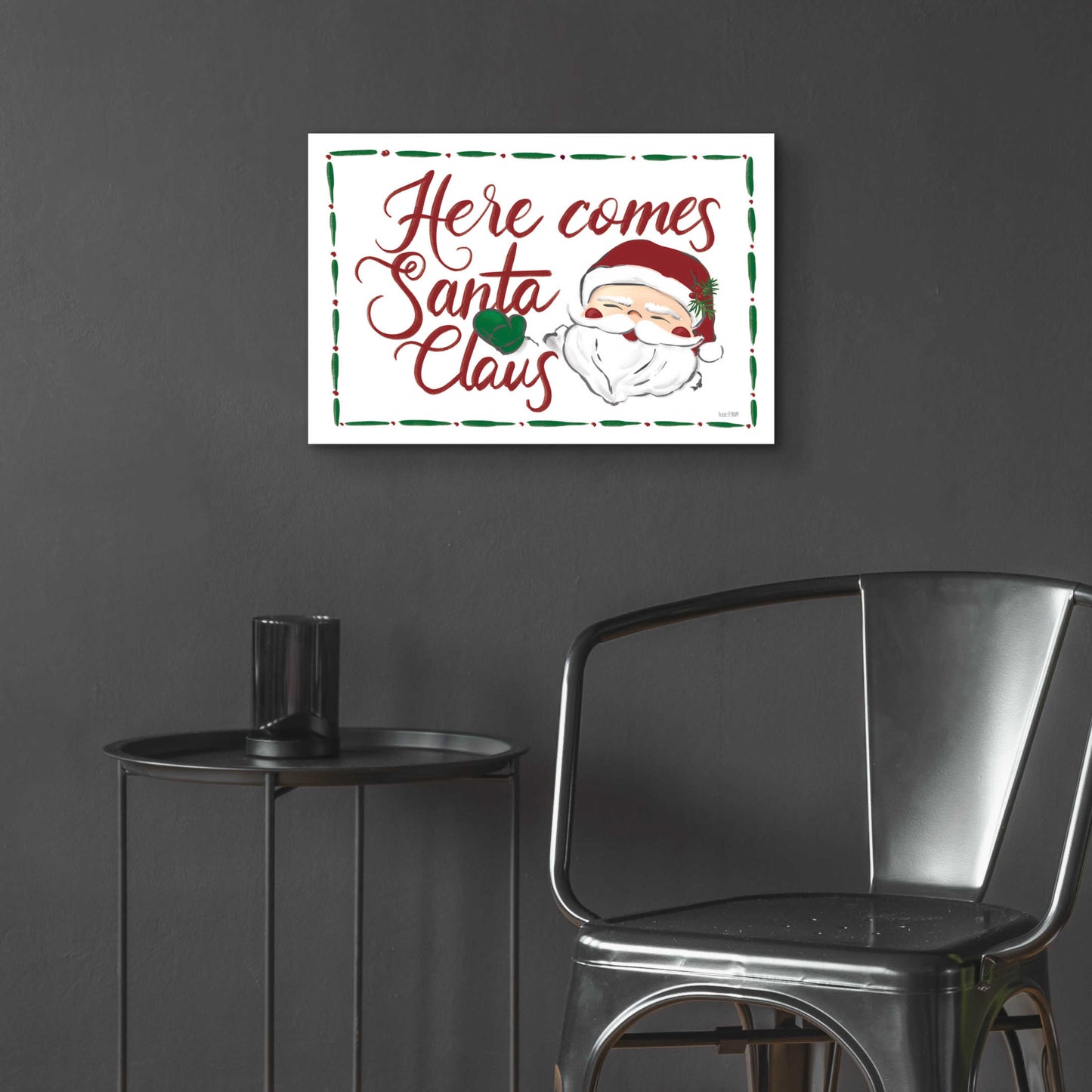 Epic Art 'Here Comes Santa Claus' by House Fenway, Acrylic Glass Wall Art,24x16