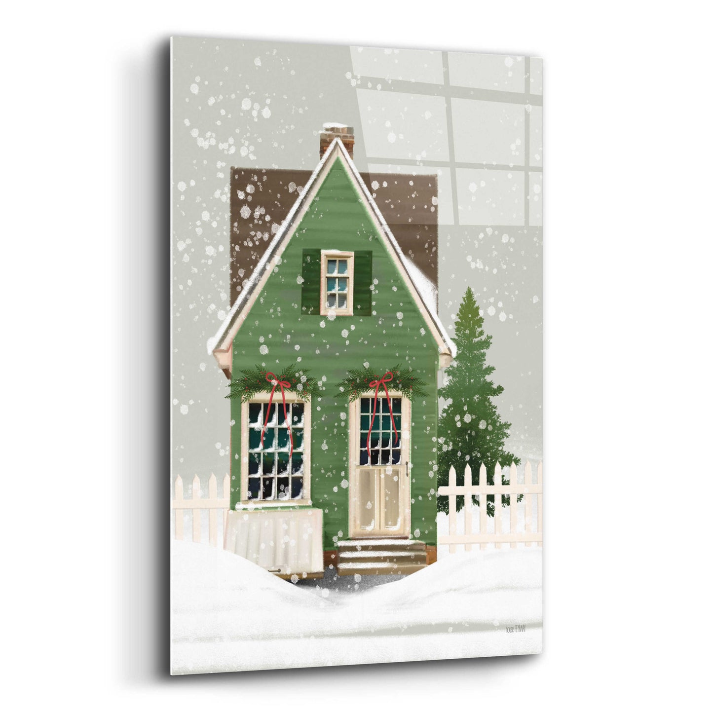 Epic Art 'Holiday Home' by House Fenway, Acrylic Glass Wall Art,12x16