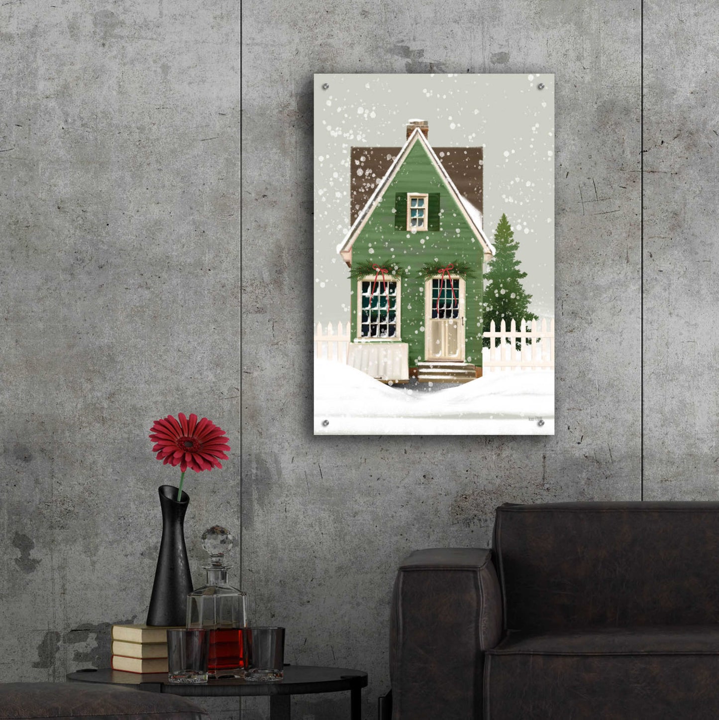 Epic Art 'Holiday Home' by House Fenway, Acrylic Glass Wall Art,24x36