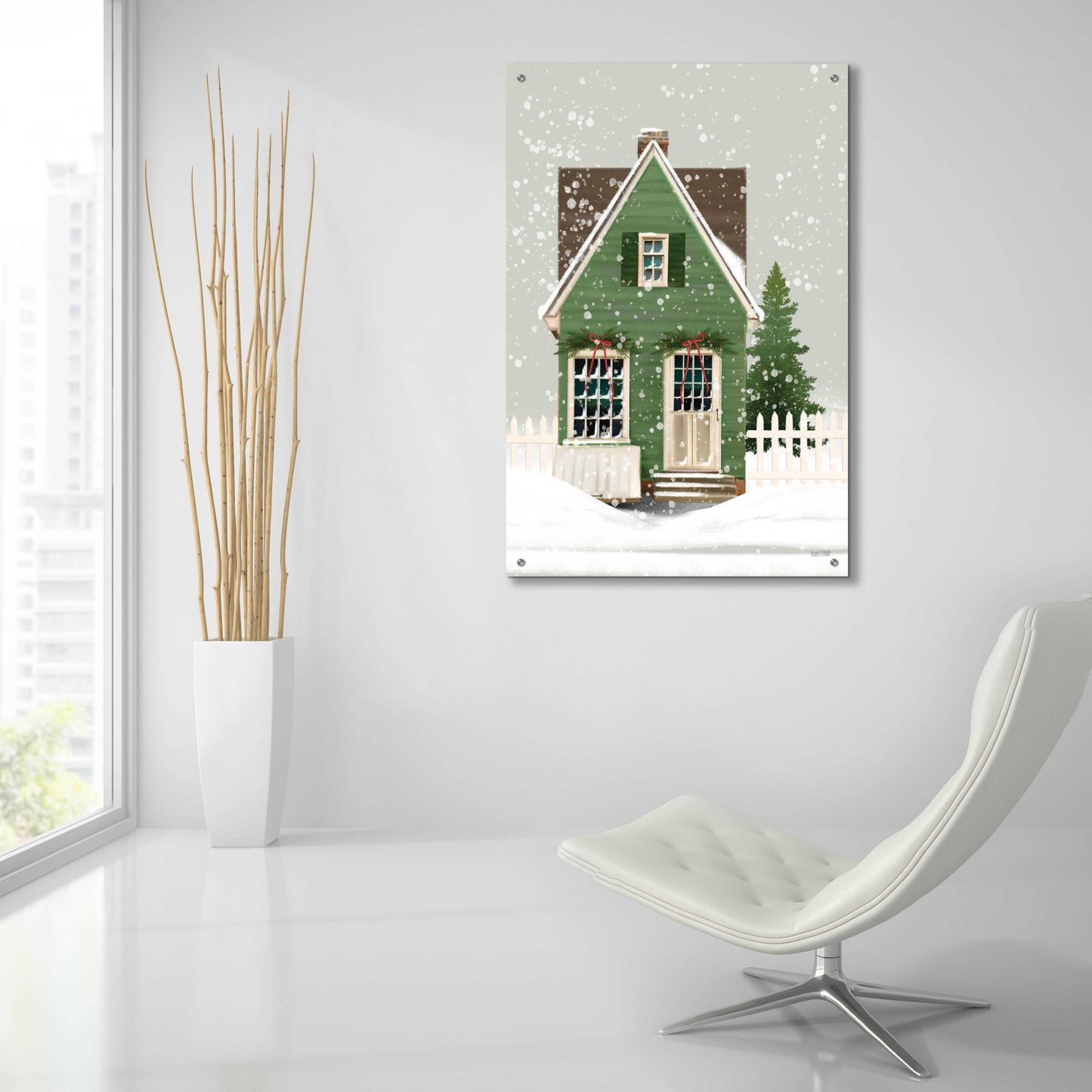 Epic Art 'Holiday Home' by House Fenway, Acrylic Glass Wall Art,24x36