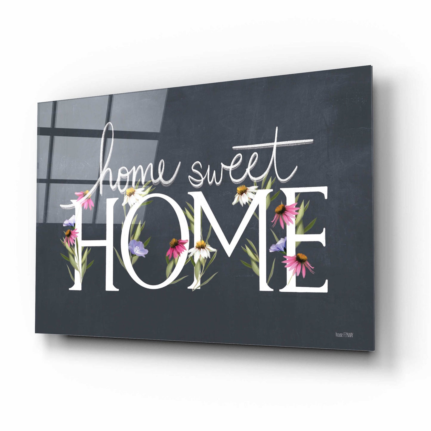 Epic Art 'Home Sweet Home' by House Fenway, Acrylic Glass Wall Art,16x12