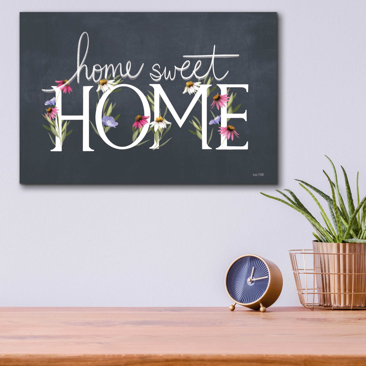 Epic Art 'Home Sweet Home' by House Fenway, Acrylic Glass Wall Art,16x12