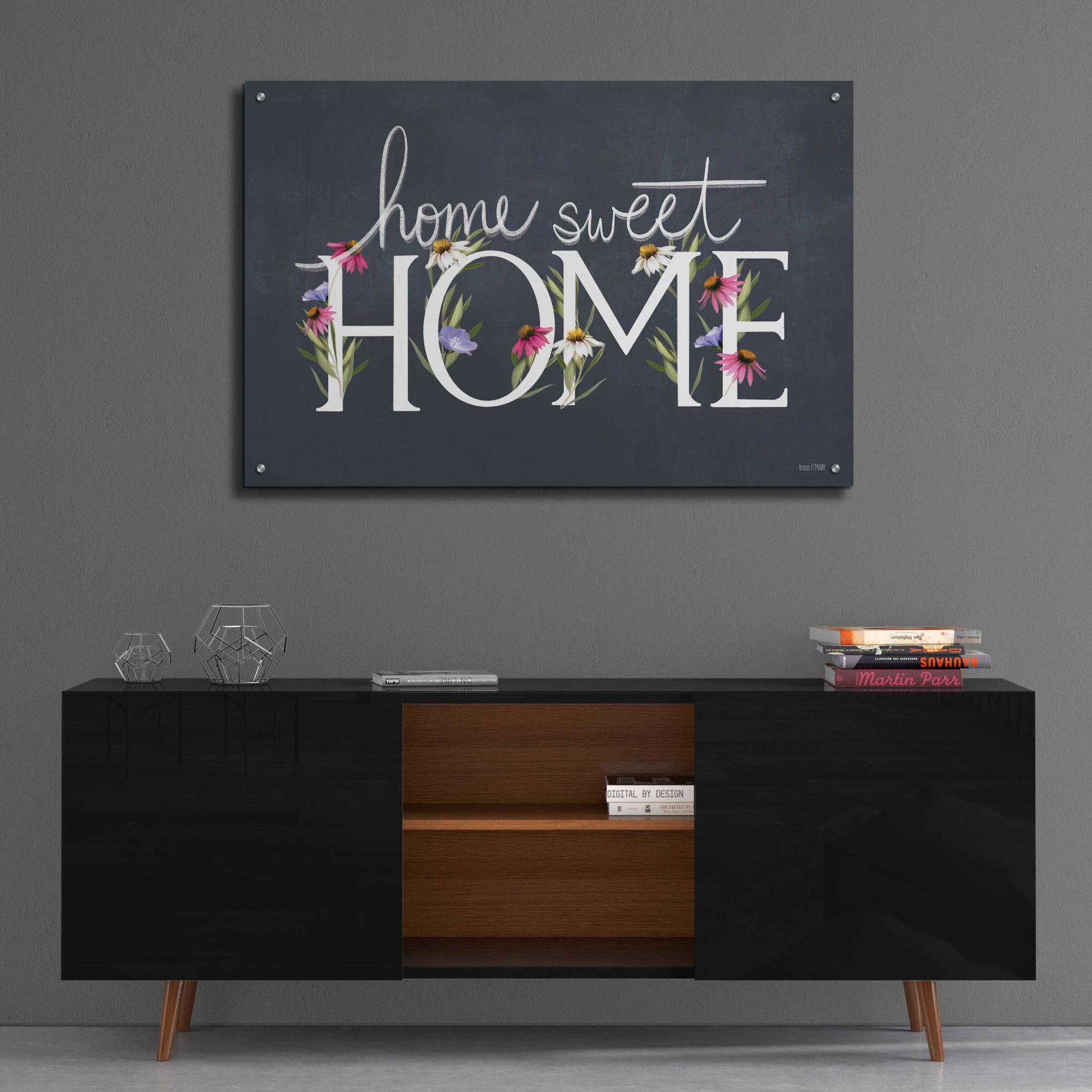 Epic Art 'Home Sweet Home' by House Fenway, Acrylic Glass Wall Art,36x24