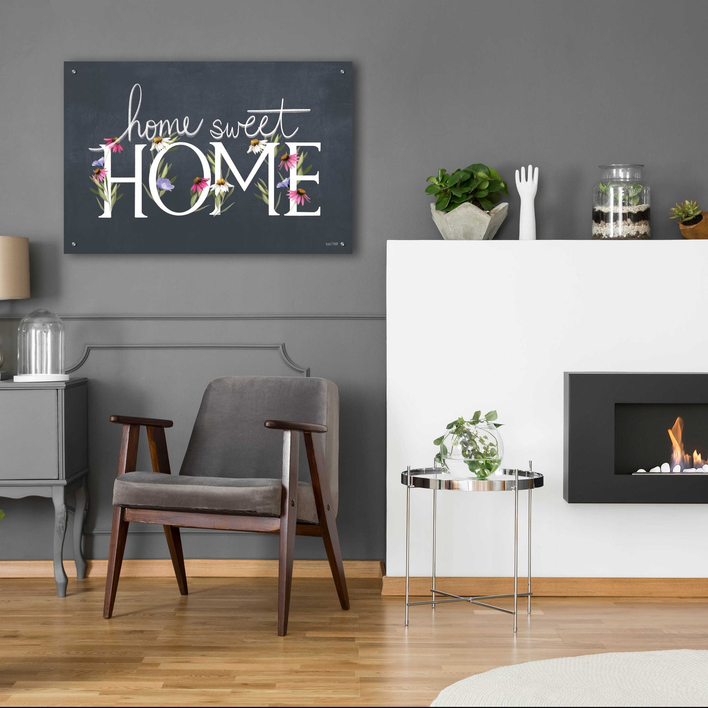 Epic Art 'Home Sweet Home' by House Fenway, Acrylic Glass Wall Art,36x24