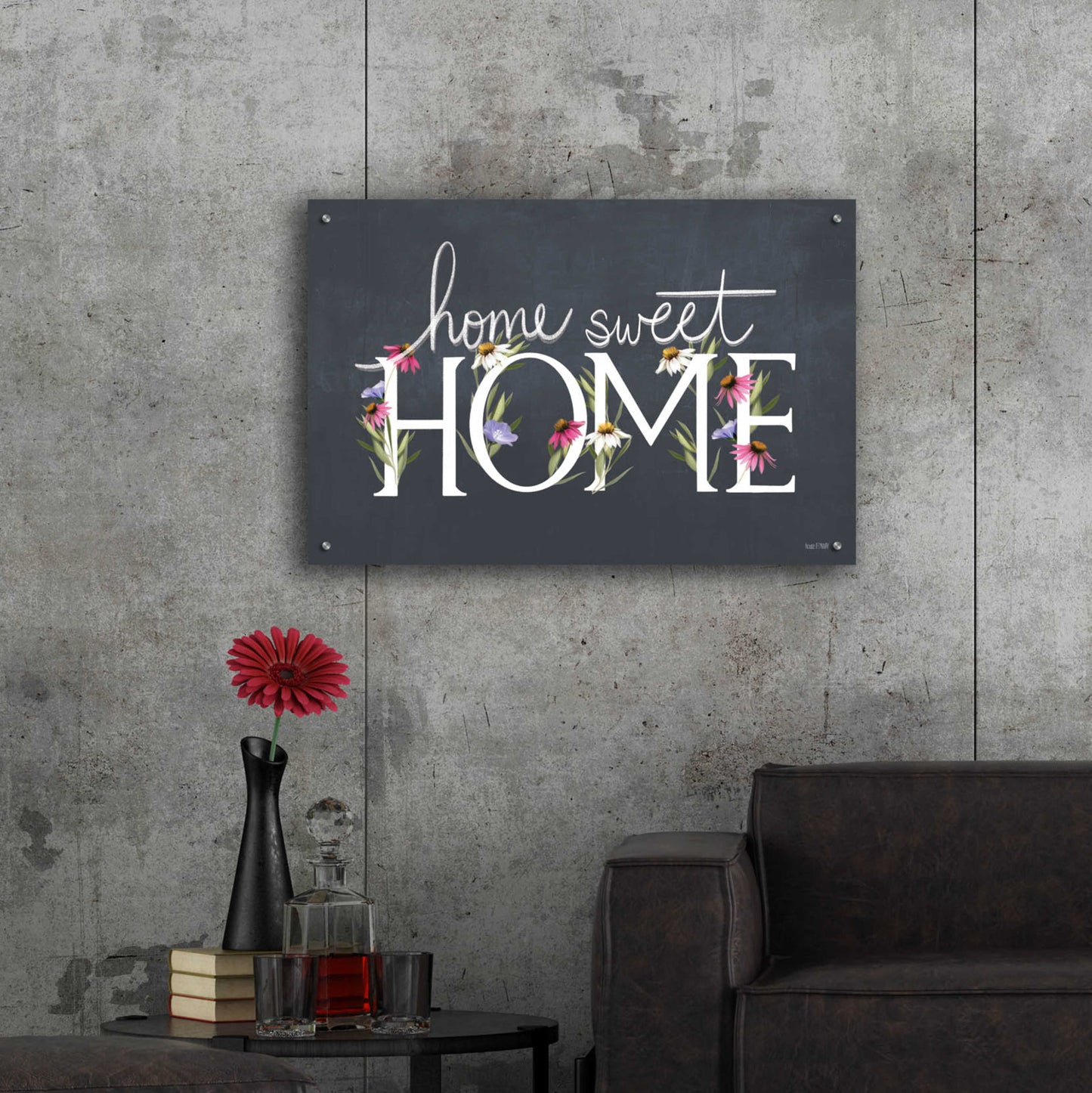 Epic Art 'Home Sweet Home' by House Fenway, Acrylic Glass Wall Art,36x24