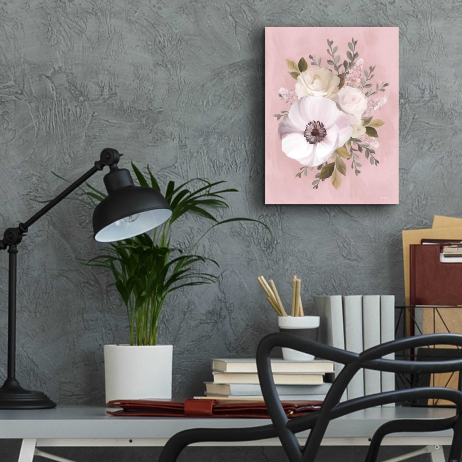 Epic Art 'Pink Lover Bouquet' by House Fenway, Acrylic Glass Wall Art,12x16