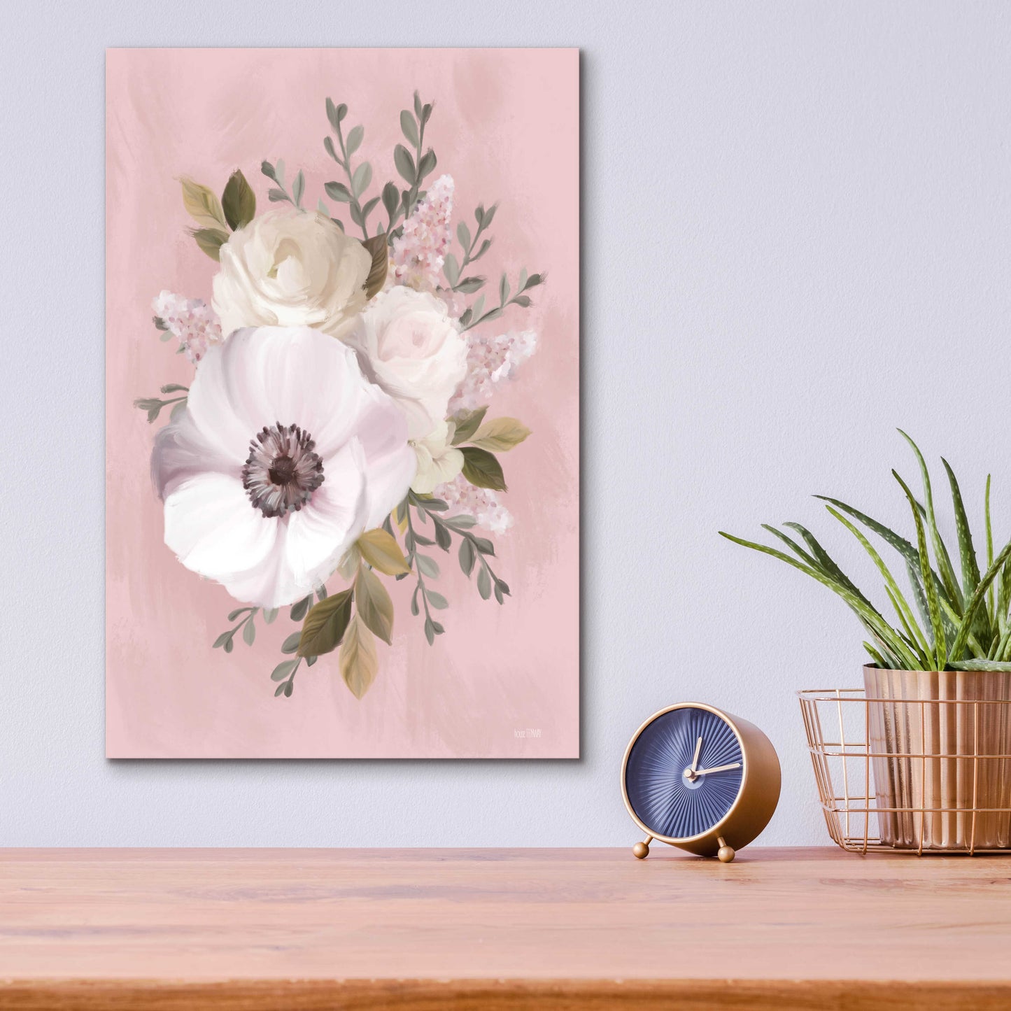 Epic Art 'Pink Lover Bouquet' by House Fenway, Acrylic Glass Wall Art,12x16