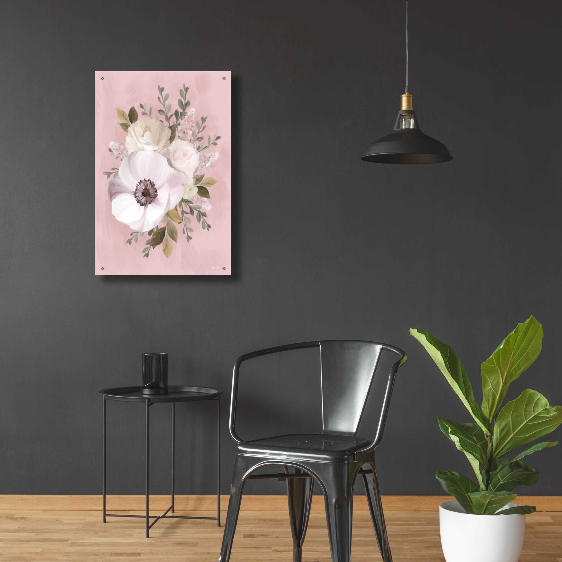 Epic Art 'Pink Lover Bouquet' by House Fenway, Acrylic Glass Wall Art,24x36