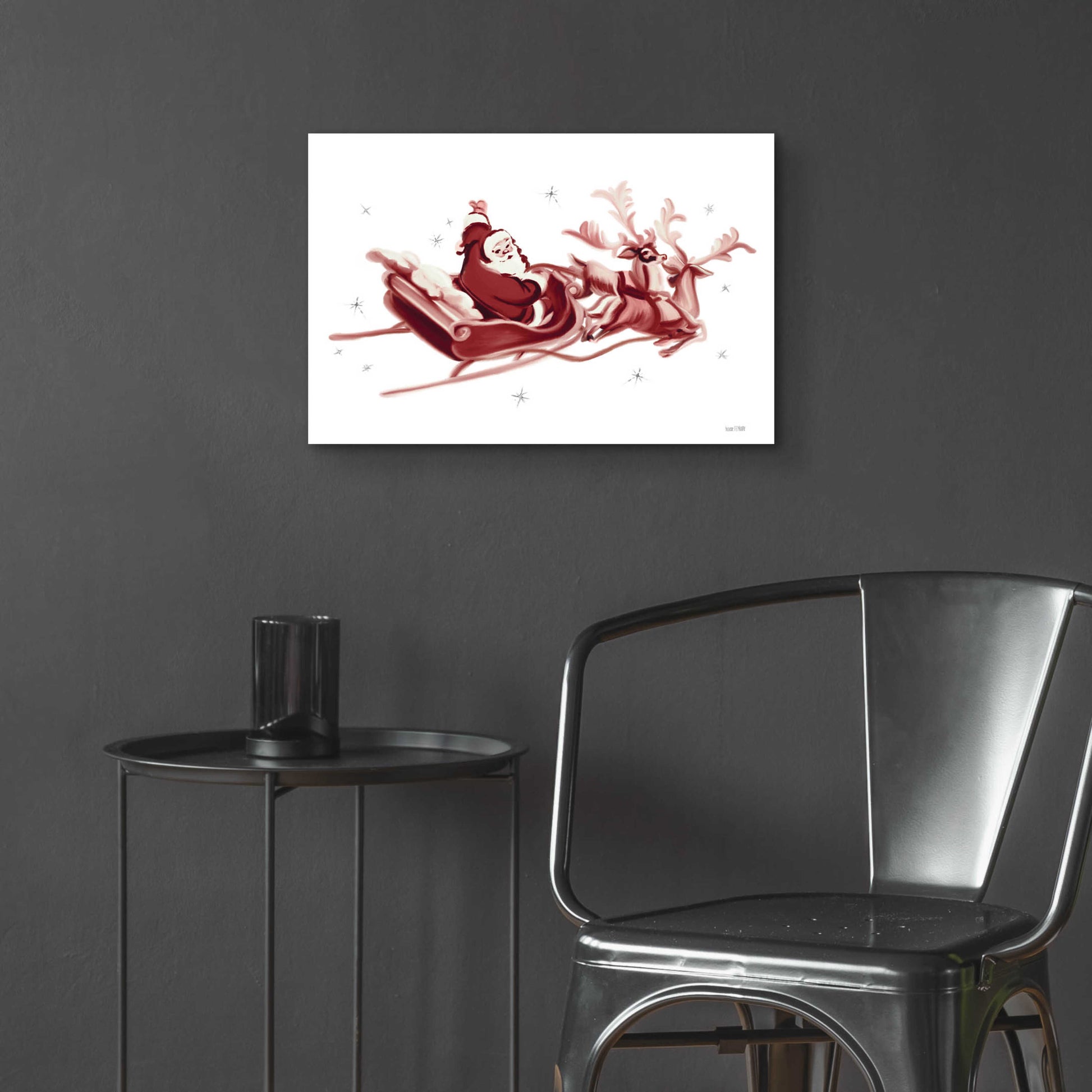 Epic Art 'Retro Santa' by House Fenway, Acrylic Glass Wall Art,24x16