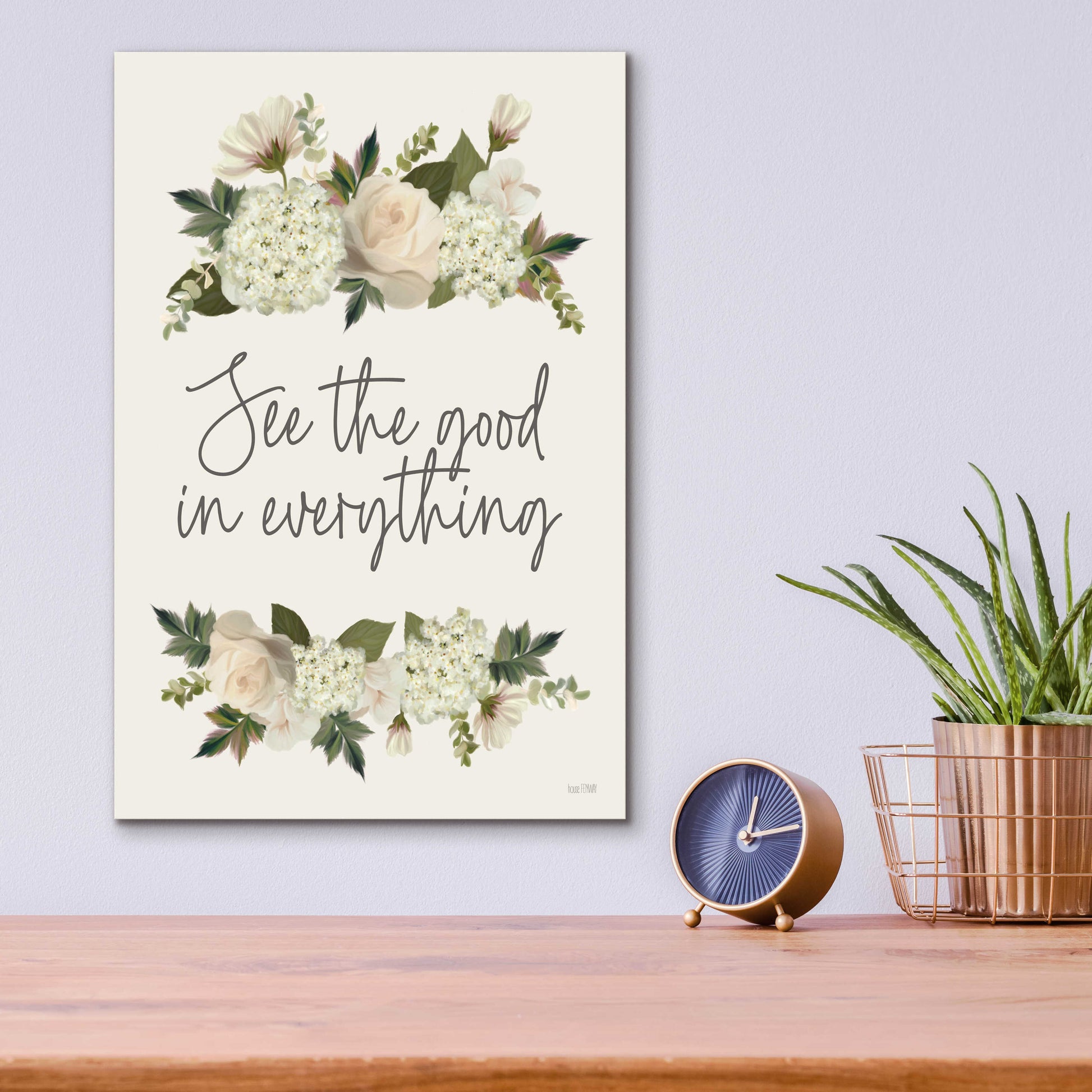 Epic Art 'See The Good In Everything' by House Fenway, Acrylic Glass Wall Art,12x16