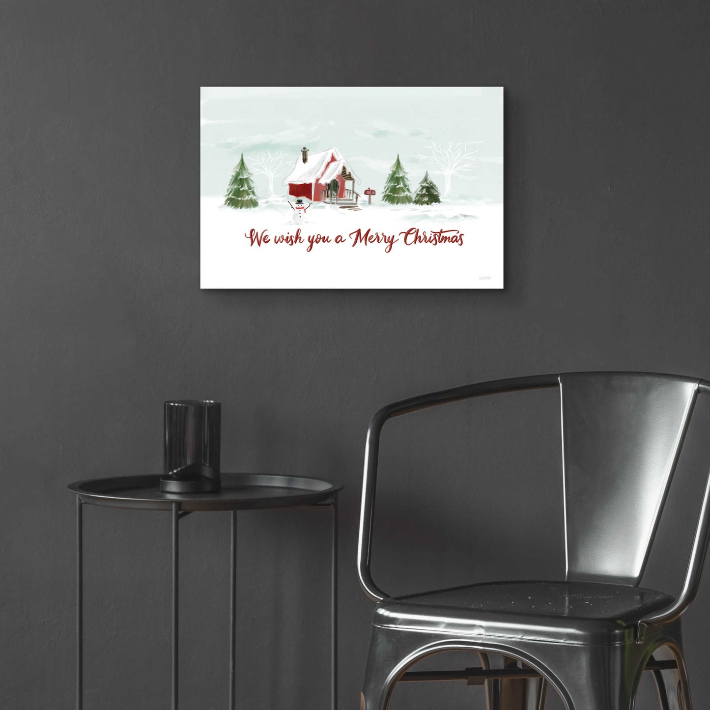 Epic Art 'Snowy Christmas House' by House Fenway, Acrylic Glass Wall Art,24x16