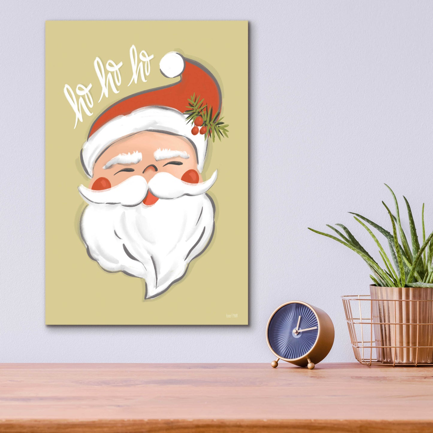 Epic Art 'Vintage Santa' by House Fenway, Acrylic Glass Wall Art,12x16