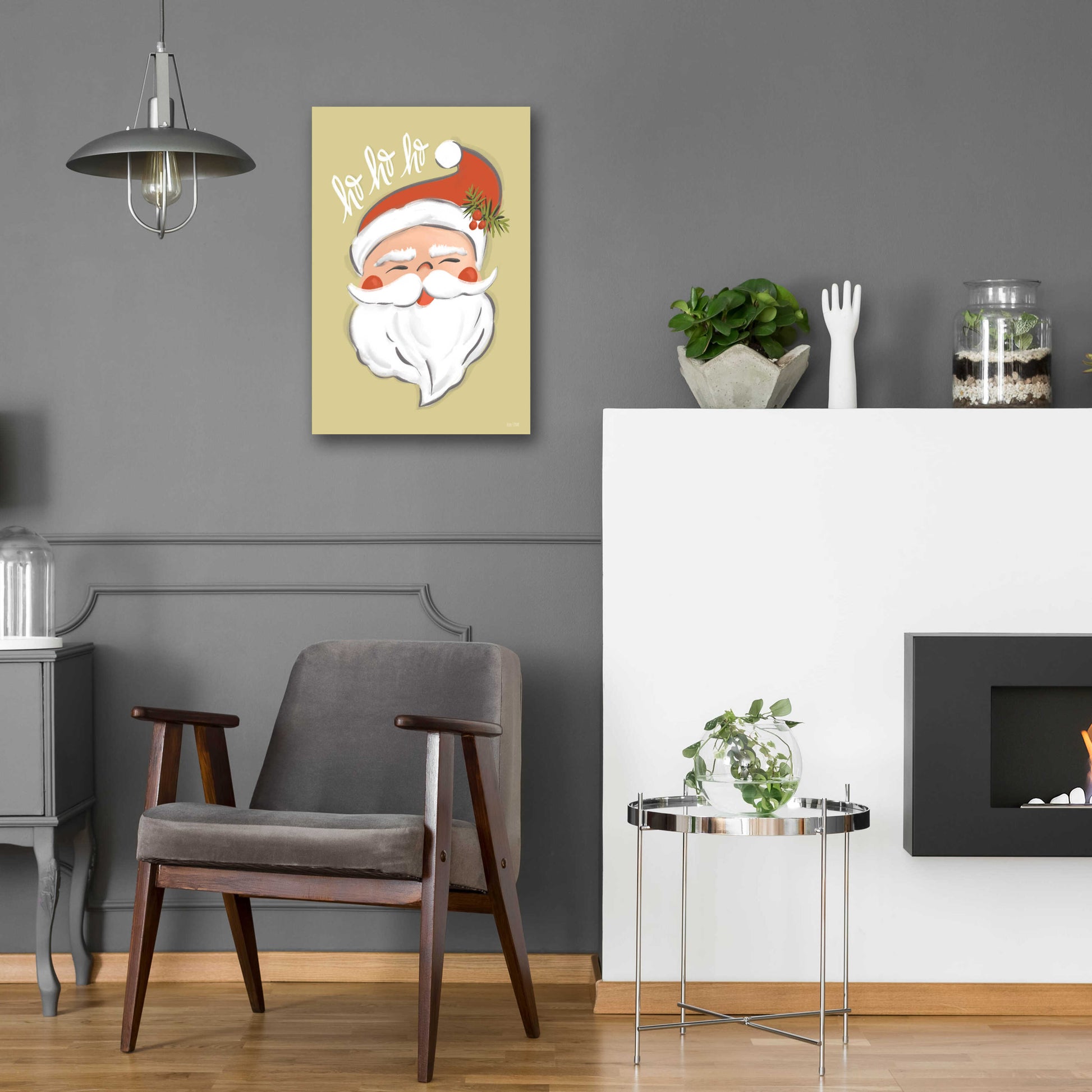 Epic Art 'Vintage Santa' by House Fenway, Acrylic Glass Wall Art,16x24