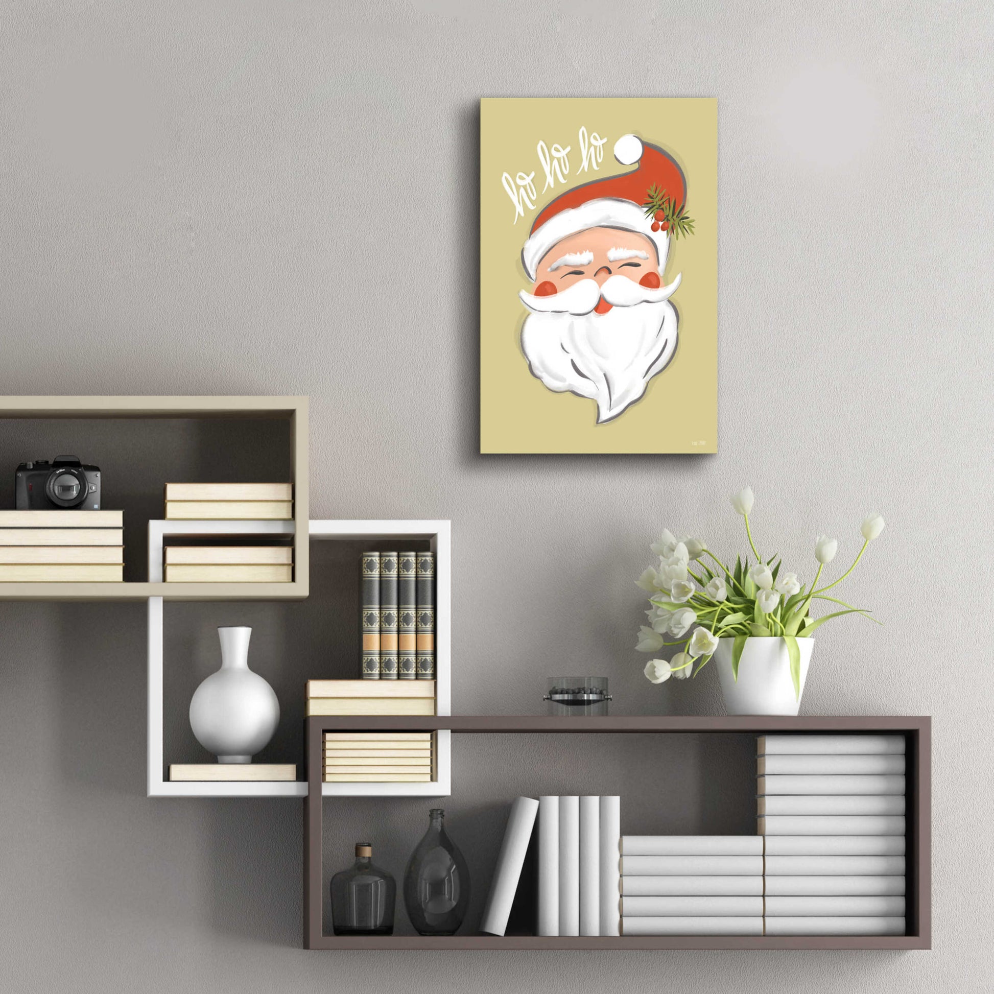 Epic Art 'Vintage Santa' by House Fenway, Acrylic Glass Wall Art,16x24