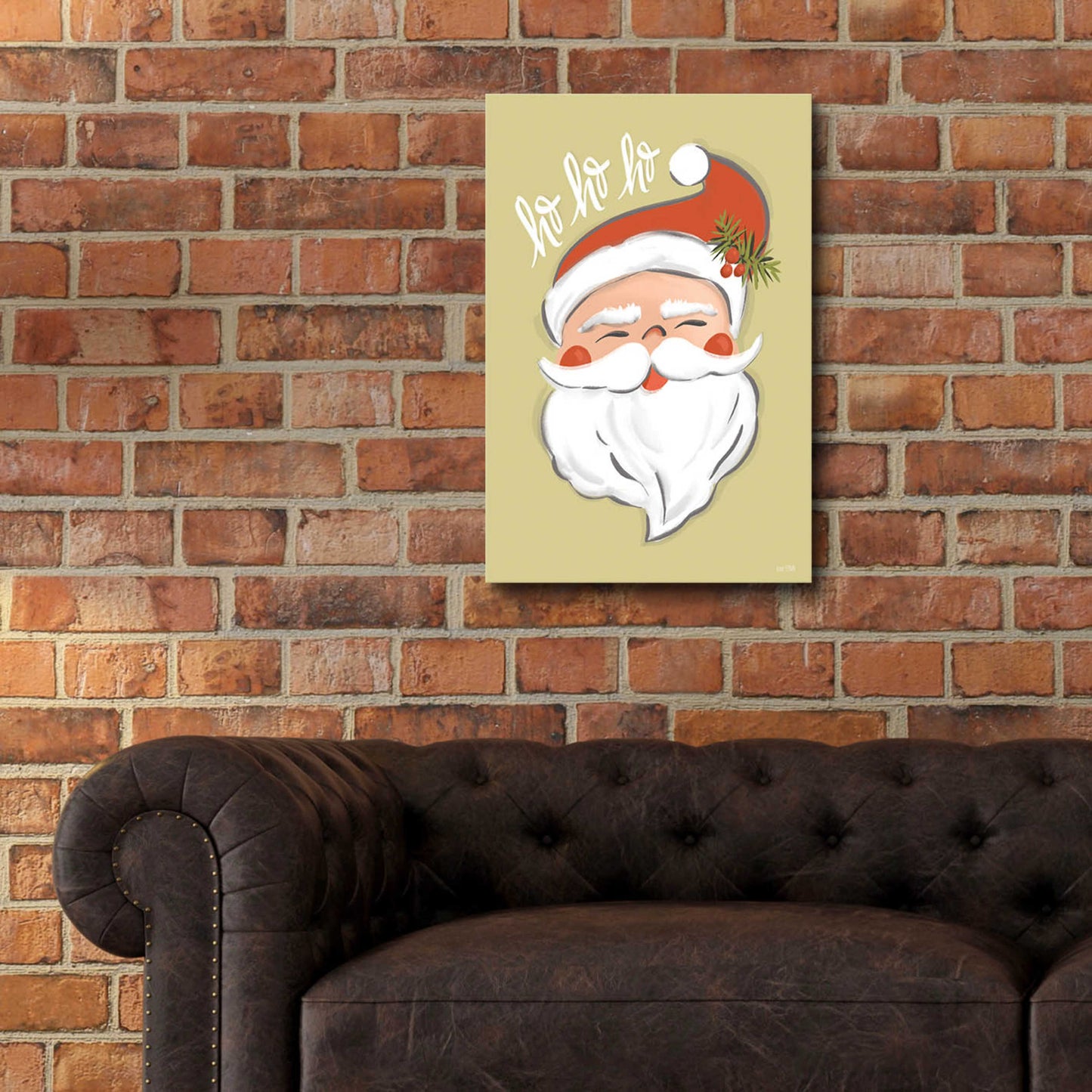 Epic Art 'Vintage Santa' by House Fenway, Acrylic Glass Wall Art,16x24