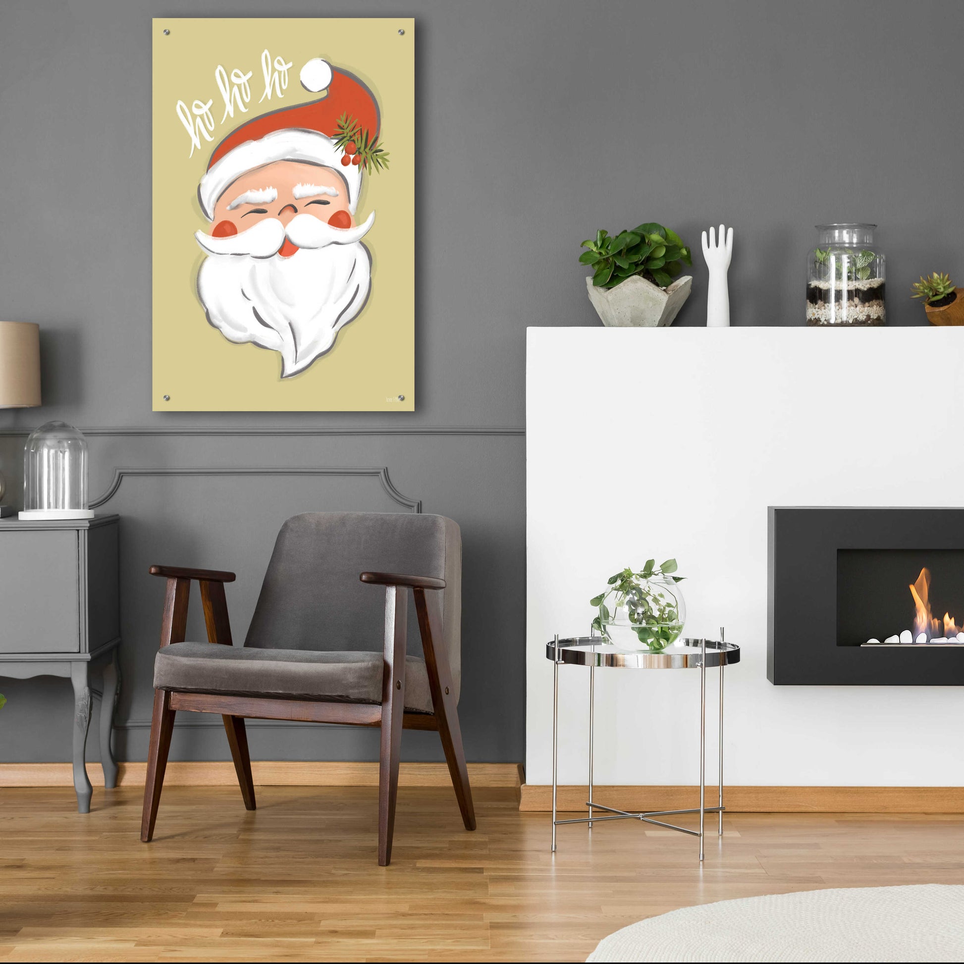 Epic Art 'Vintage Santa' by House Fenway, Acrylic Glass Wall Art,24x36