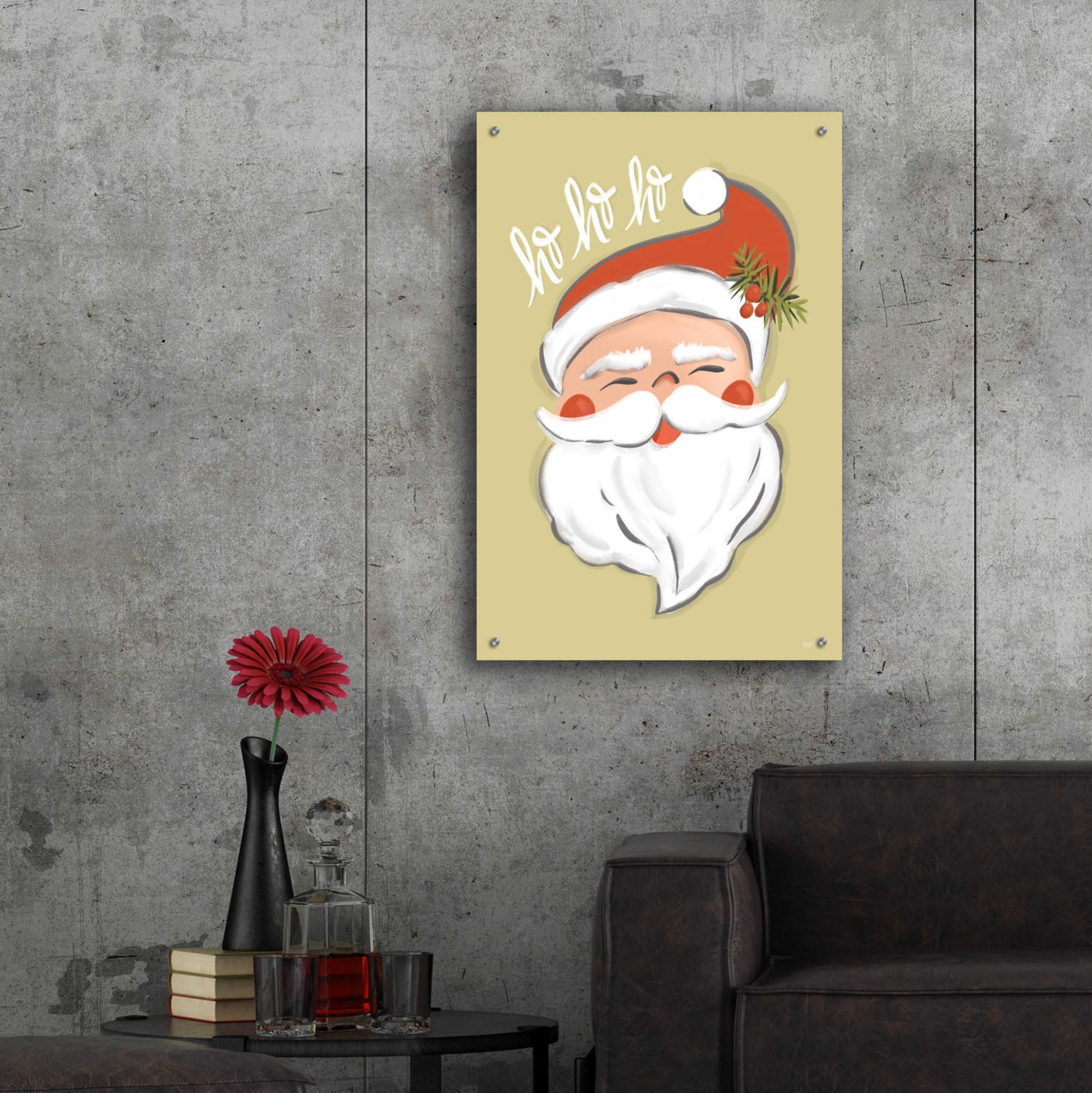 Epic Art 'Vintage Santa' by House Fenway, Acrylic Glass Wall Art,24x36