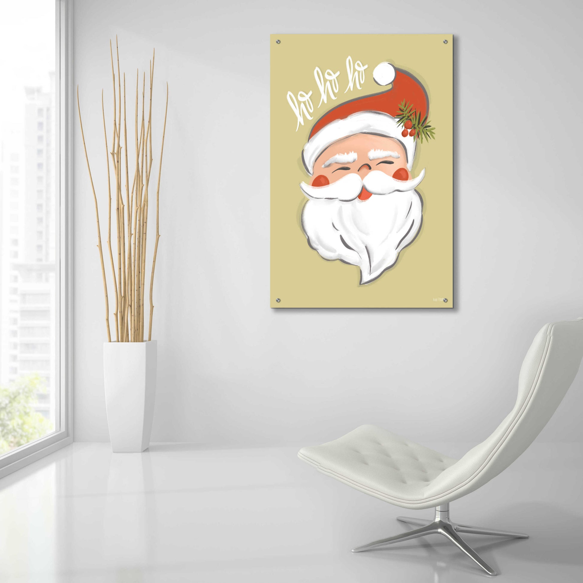 Epic Art 'Vintage Santa' by House Fenway, Acrylic Glass Wall Art,24x36