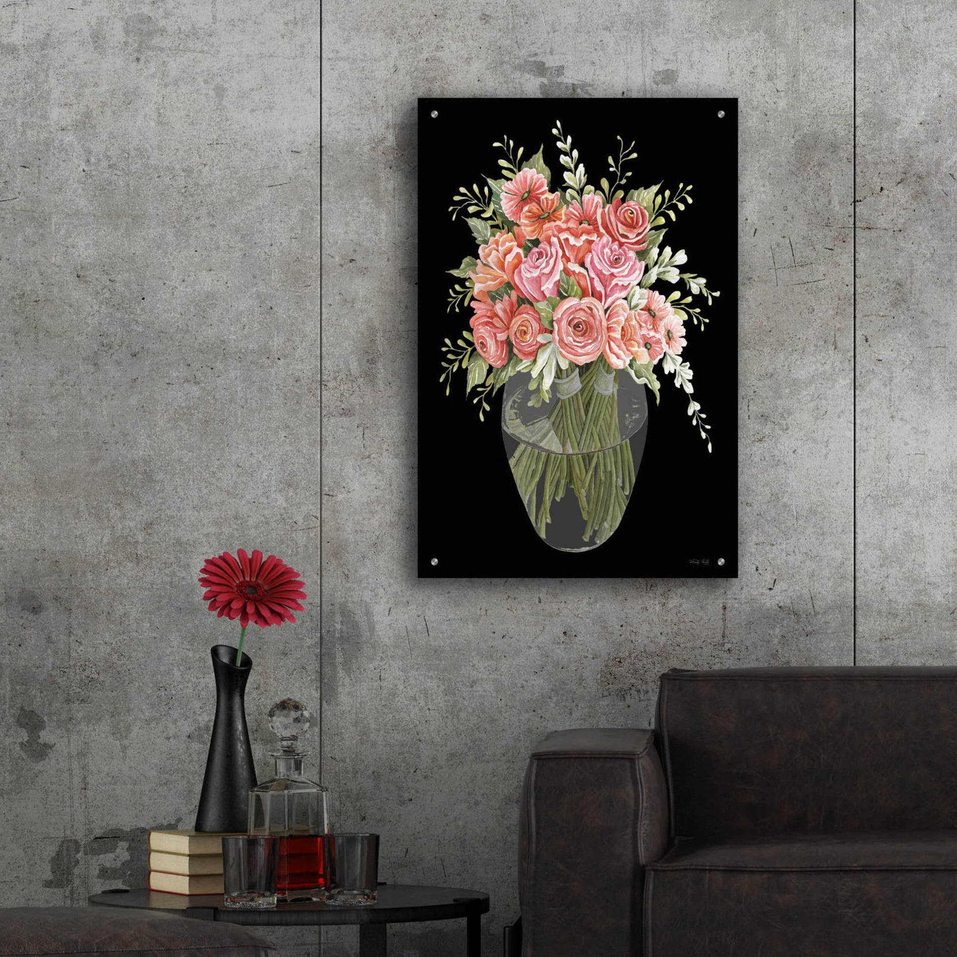 Epic Art 'Flowers For You' by Cindy Jacobs, Acrylic Glass Wall Art,24x36