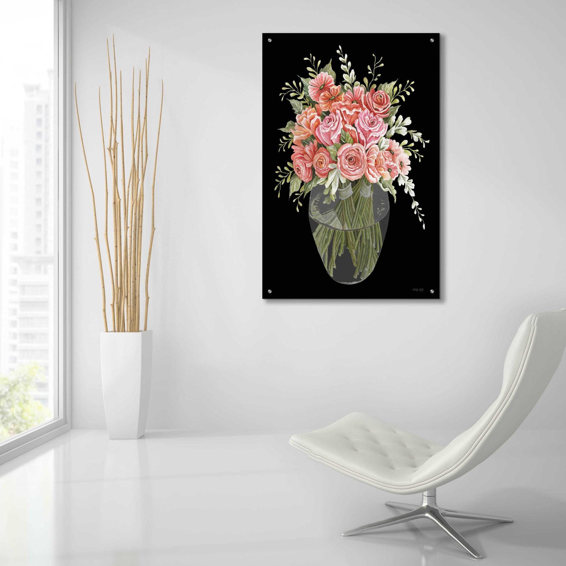 Epic Art 'Flowers For You' by Cindy Jacobs, Acrylic Glass Wall Art,24x36