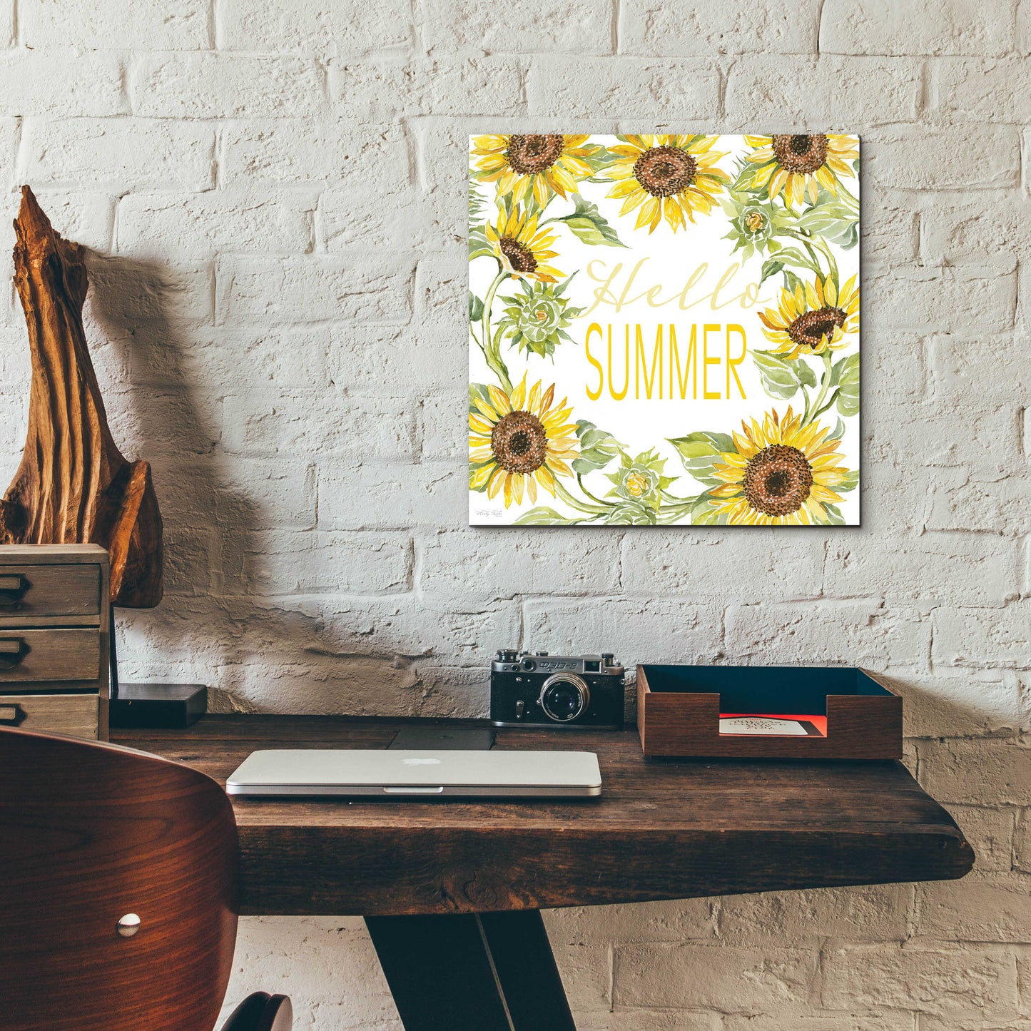 Epic Art 'Hello Summer' by Cindy Jacobs, Acrylic Glass Wall Art,12x12