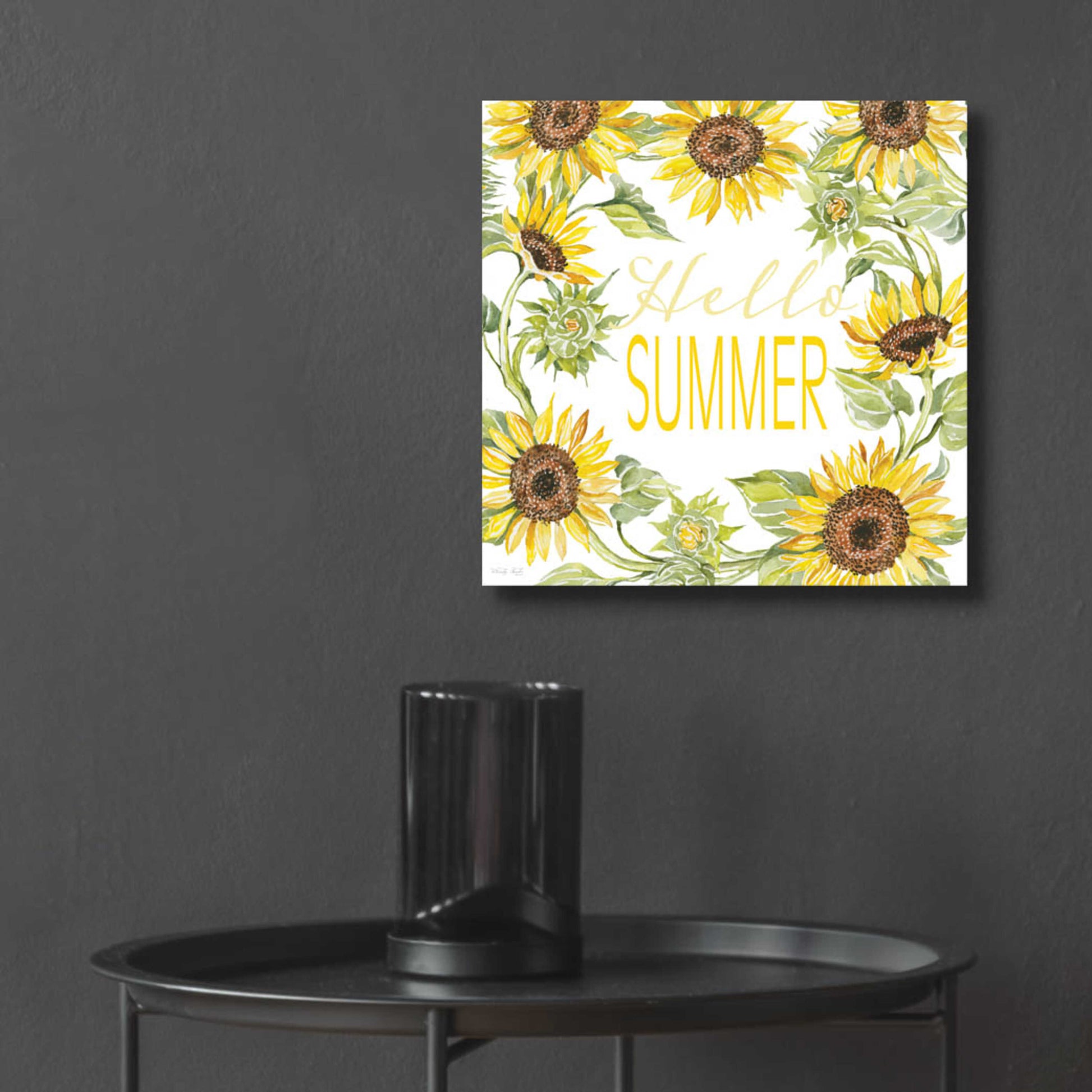 Epic Art 'Hello Summer' by Cindy Jacobs, Acrylic Glass Wall Art,12x12