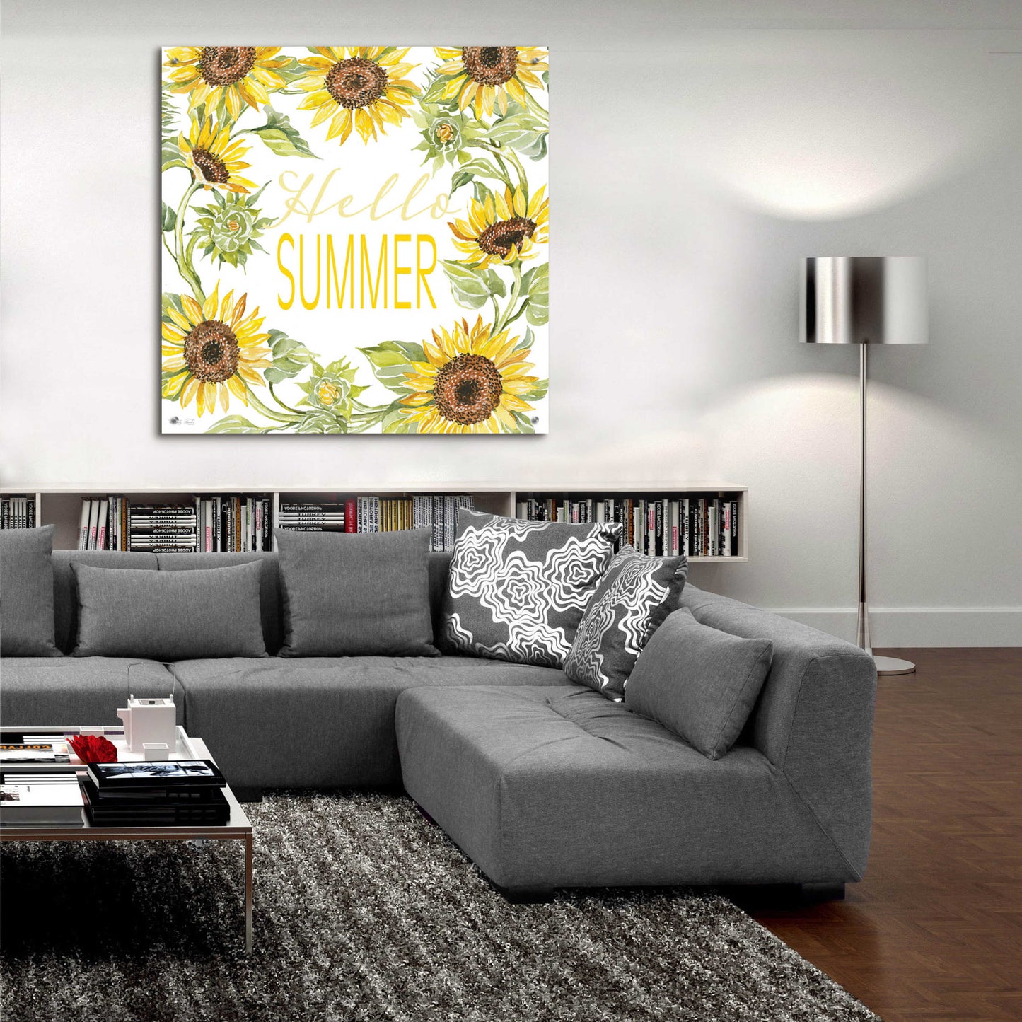 Epic Art 'Hello Summer' by Cindy Jacobs, Acrylic Glass Wall Art,36x36