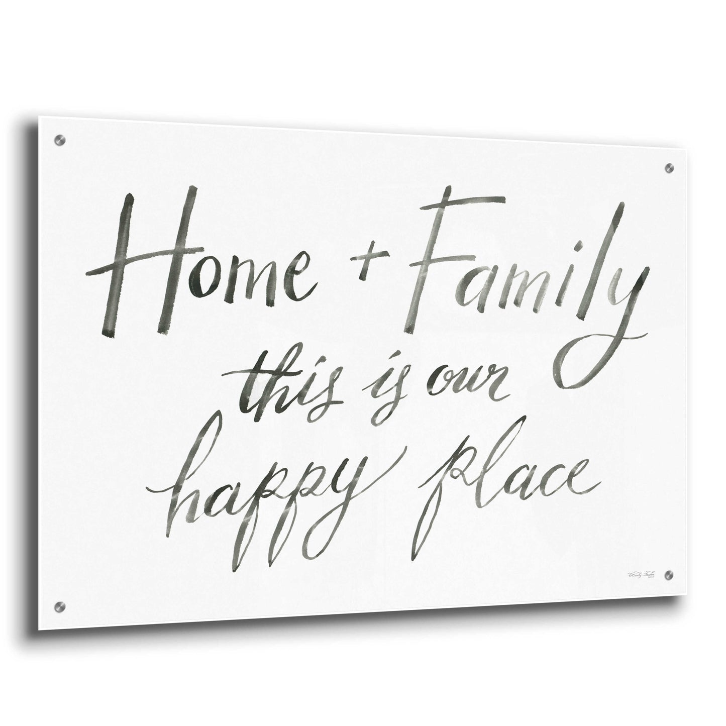 Epic Art 'Home + Family I' by Cindy Jacobs, Acrylic Glass Wall Art,36x24