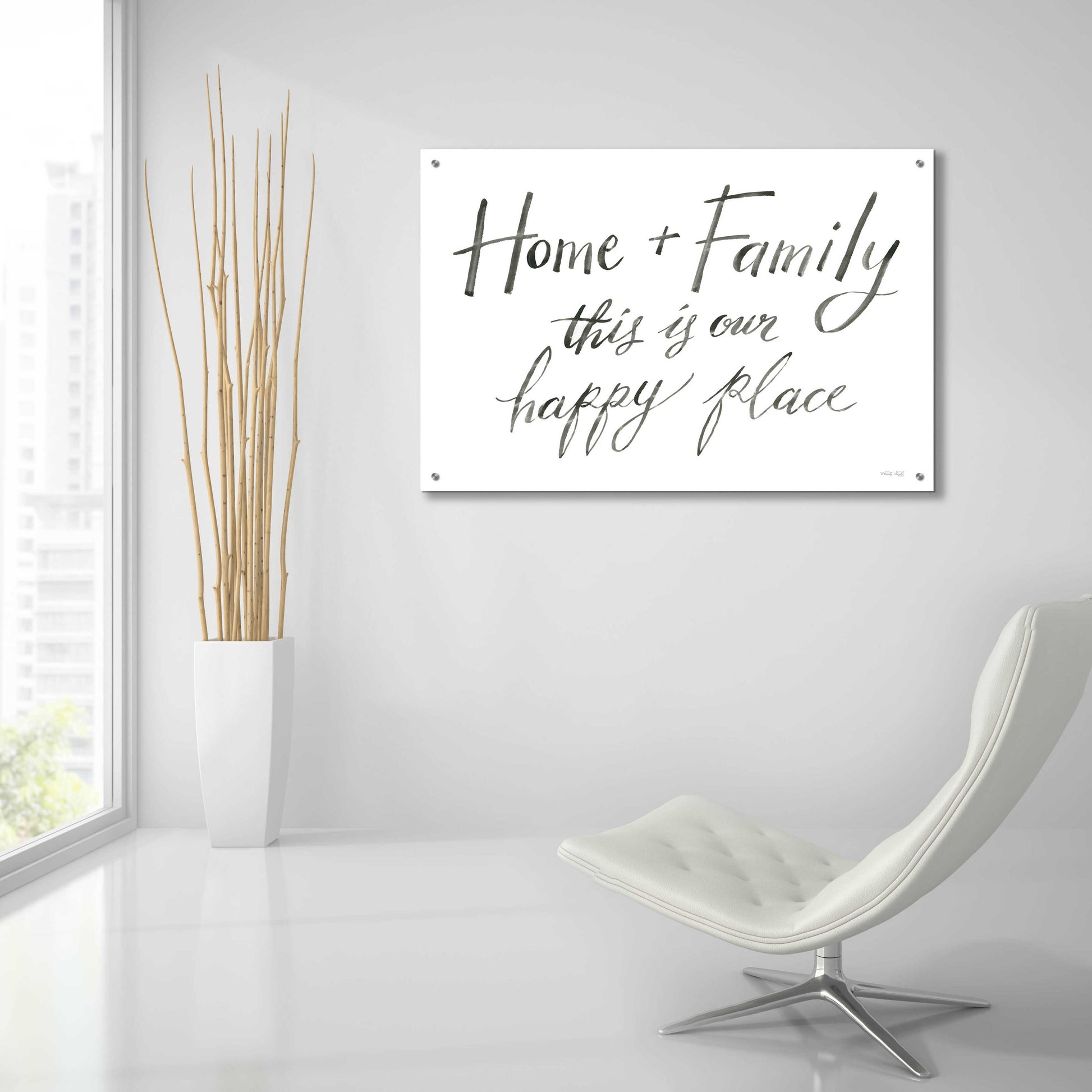 Epic Art 'Home + Family I' by Cindy Jacobs, Acrylic Glass Wall Art,36x24