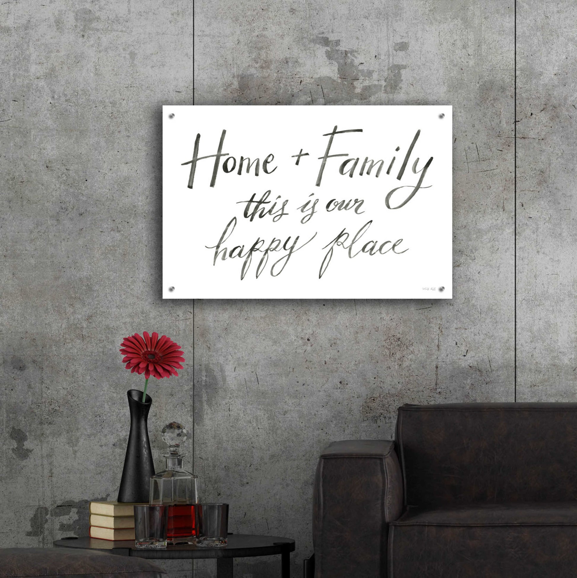 Epic Art 'Home + Family I' by Cindy Jacobs, Acrylic Glass Wall Art,36x24