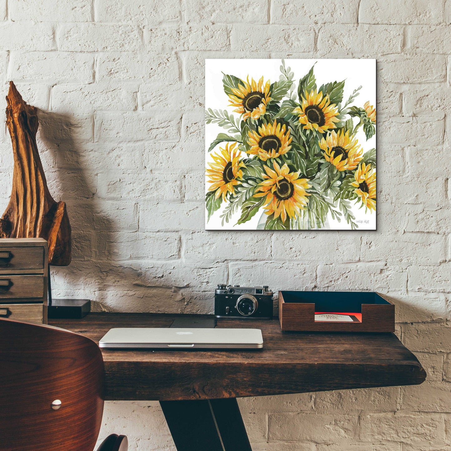 Epic Art 'Sunshine Bouquet' by Cindy Jacobs, Acrylic Glass Wall Art,12x12