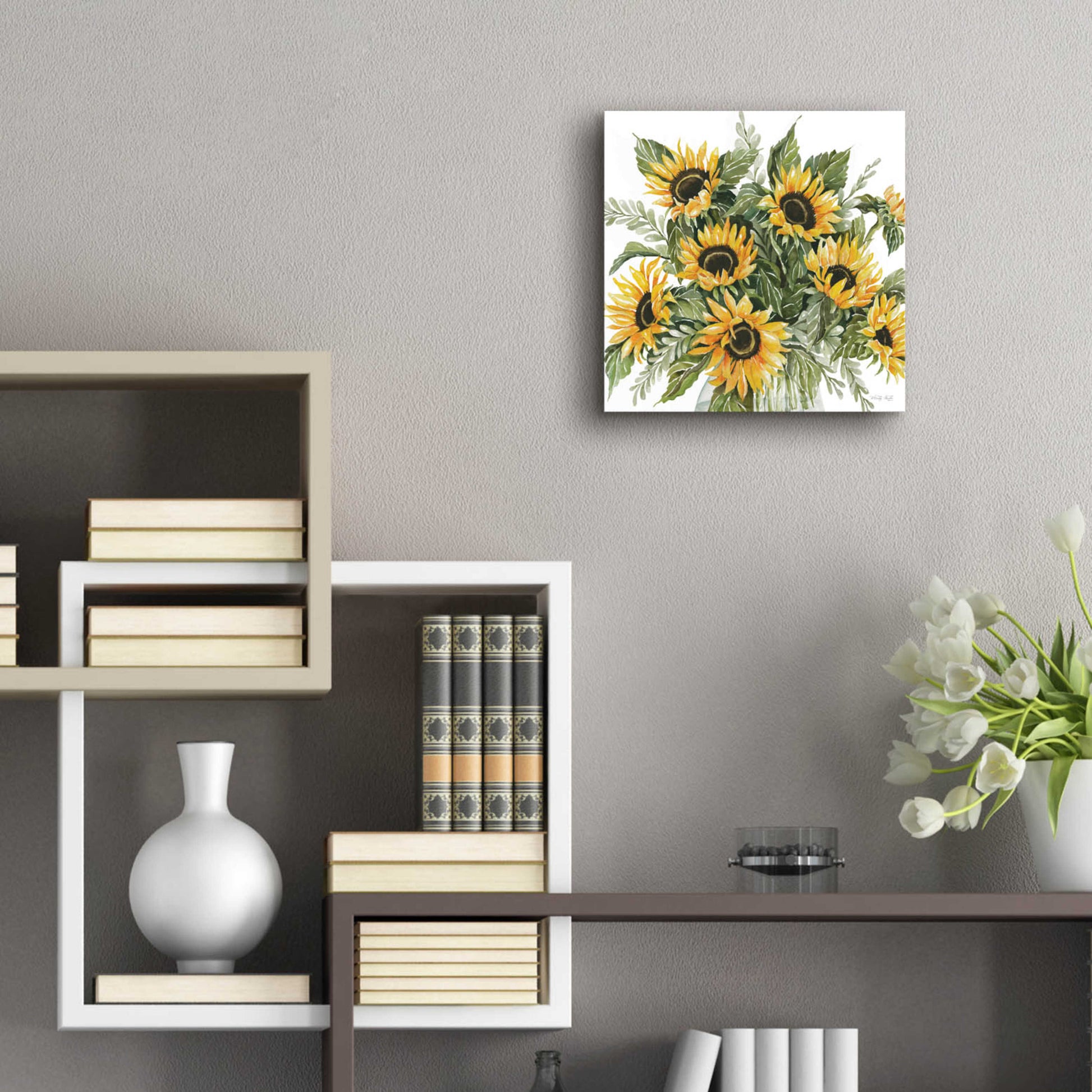 Epic Art 'Sunshine Bouquet' by Cindy Jacobs, Acrylic Glass Wall Art,12x12