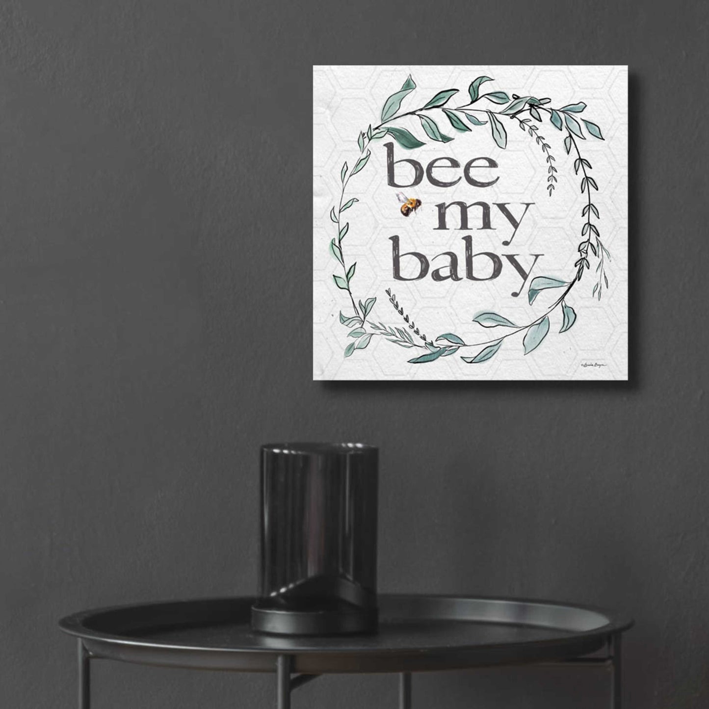 Epic Art 'Bee My Baby' by Susie Boyer, Acrylic Glass Wall Art,12x12