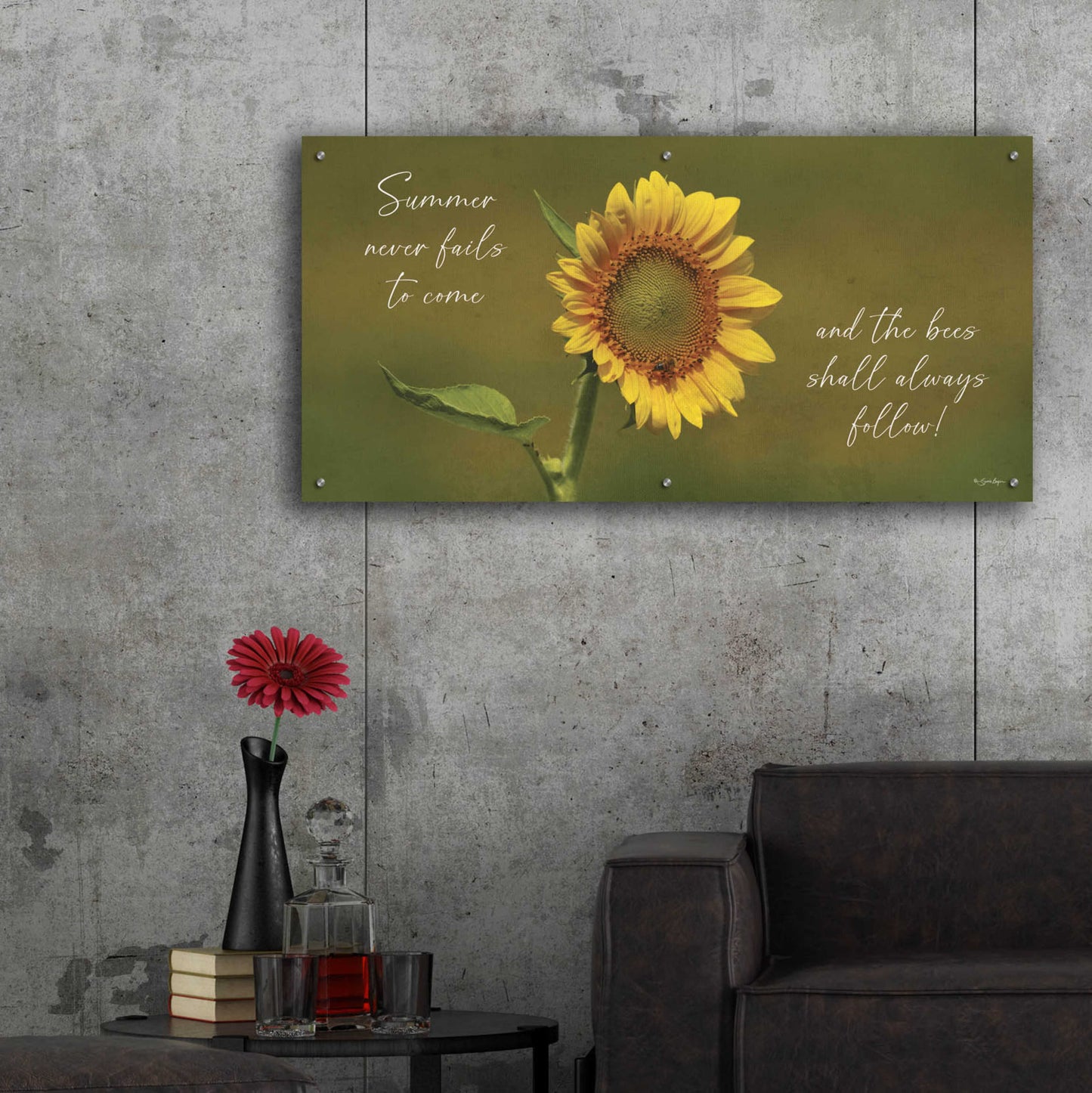 Epic Art 'Summer Never Fails To Come' by Susie Boyer, Acrylic Glass Wall Art,48x24