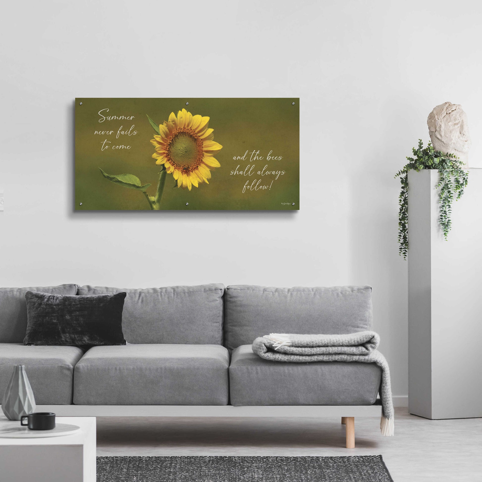 Epic Art 'Summer Never Fails To Come' by Susie Boyer, Acrylic Glass Wall Art,48x24