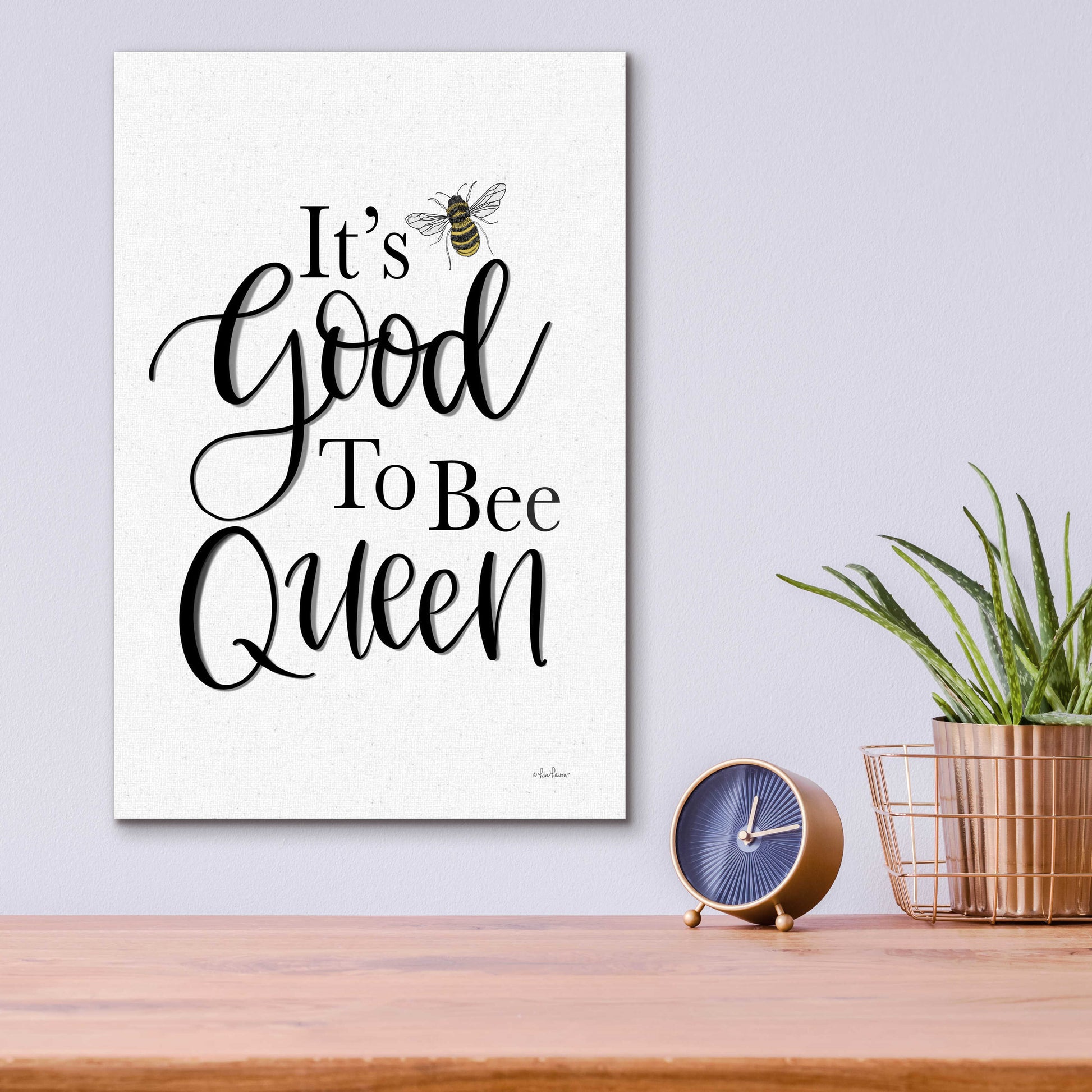 Epic Art 'Its Good To Be Queen' by L. Larson, Acrylic Glass Wall Art,12x16