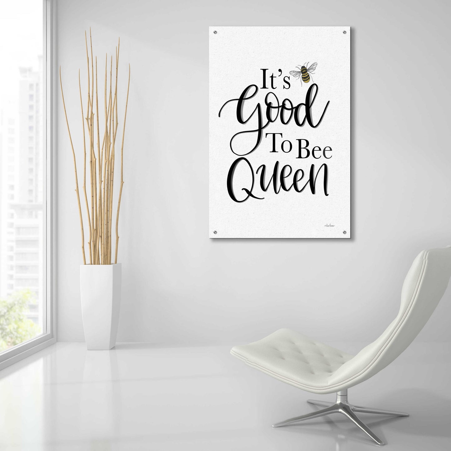 Epic Art 'Its Good To Be Queen' by L. Larson, Acrylic Glass Wall Art,24x36